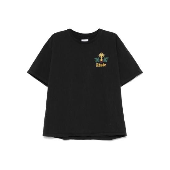 Rhude RHUDE Men T-Shirts RHSS25TT09012 2306 BLACK | Grailed