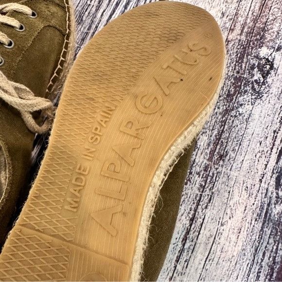 Other ALPARGATUS Olive Suede Women's Espadrille Sneakers Size US 8.5 / IT 38.5 - 9 Thumbnail