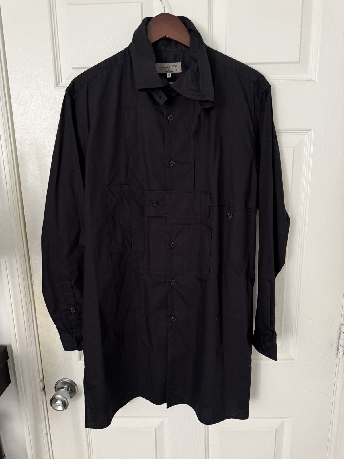 Yohji Yamamoto YYPH 19SS Deformed Collar Shirt | Grailed