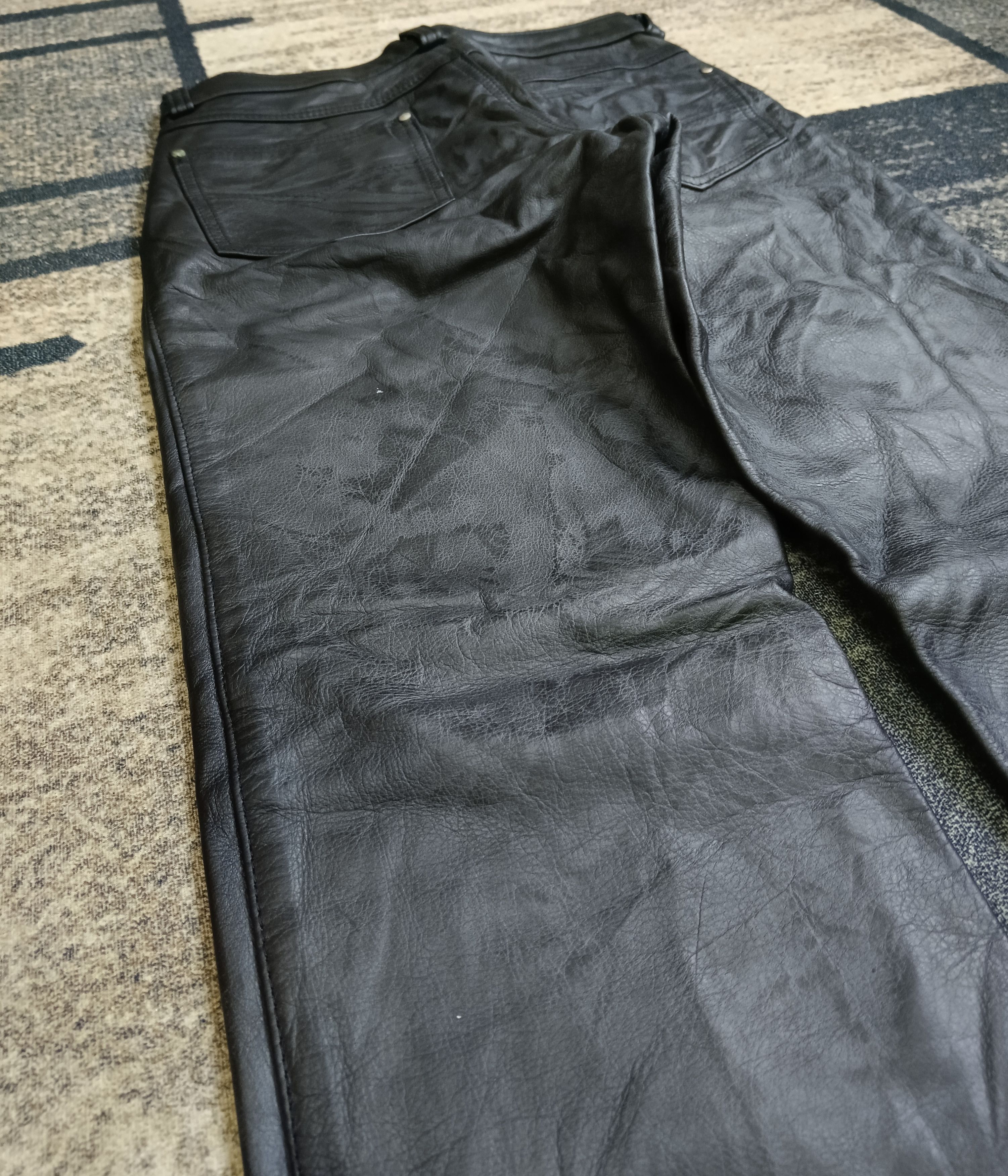 Leather × Schott SCHOTT N.Y.C MADE IN USA LEATHER PANTS Size US 29 - 6 Thumbnail