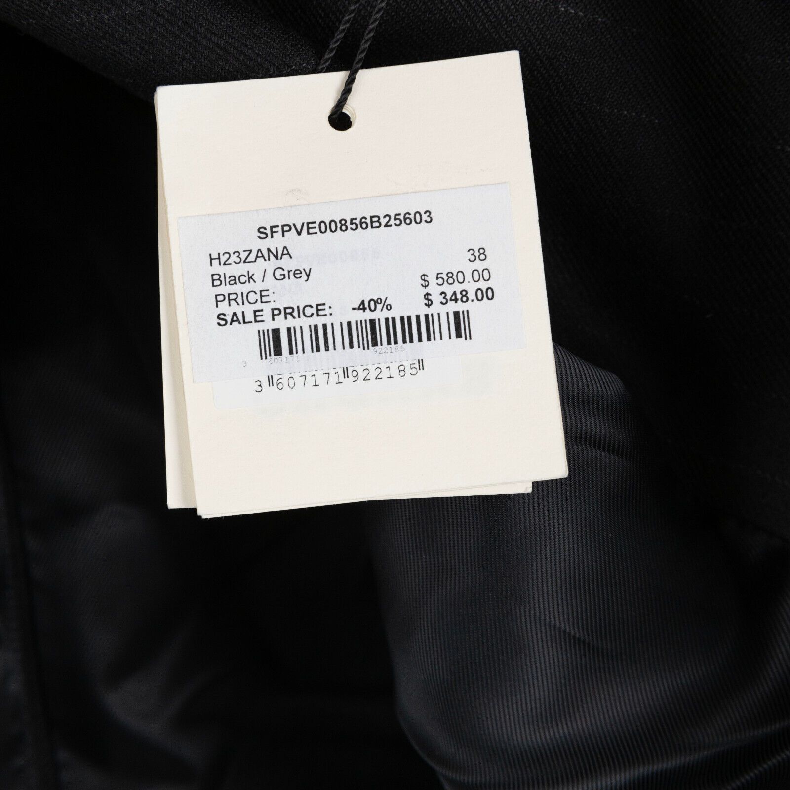 Sandro Sandro Ana Notch Lapel Suit Jacket Black/Gray Size 38/M Size M / US 6-8 / IT 42-44 - 4 Thumbnail