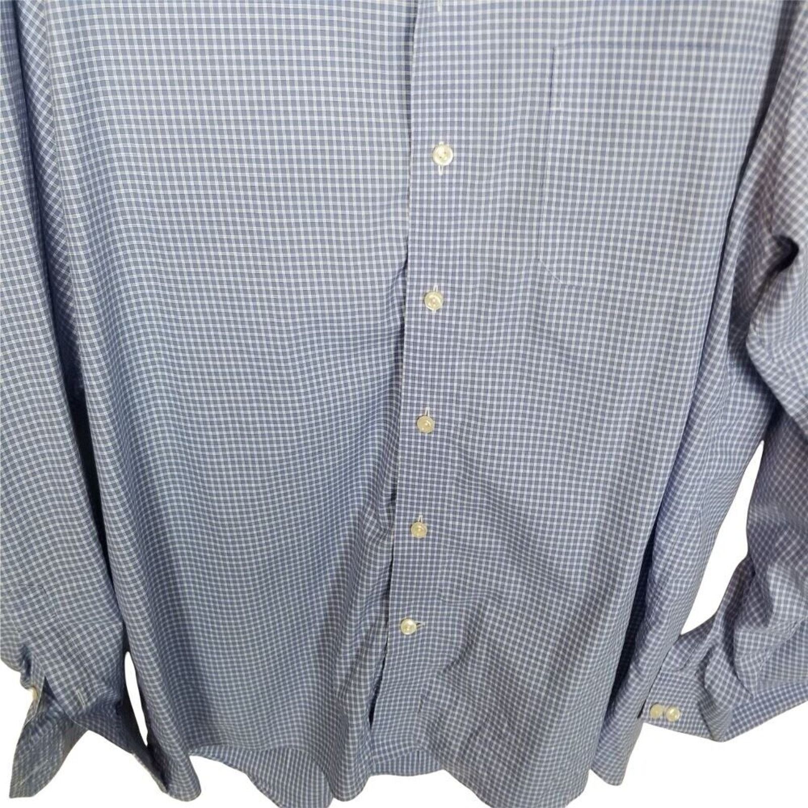 Eton Eton Mens Gingham Dress Shirt Size 44 Classic Formal Career Size US S / EU 44-46 / 1 - 3 Thumbnail