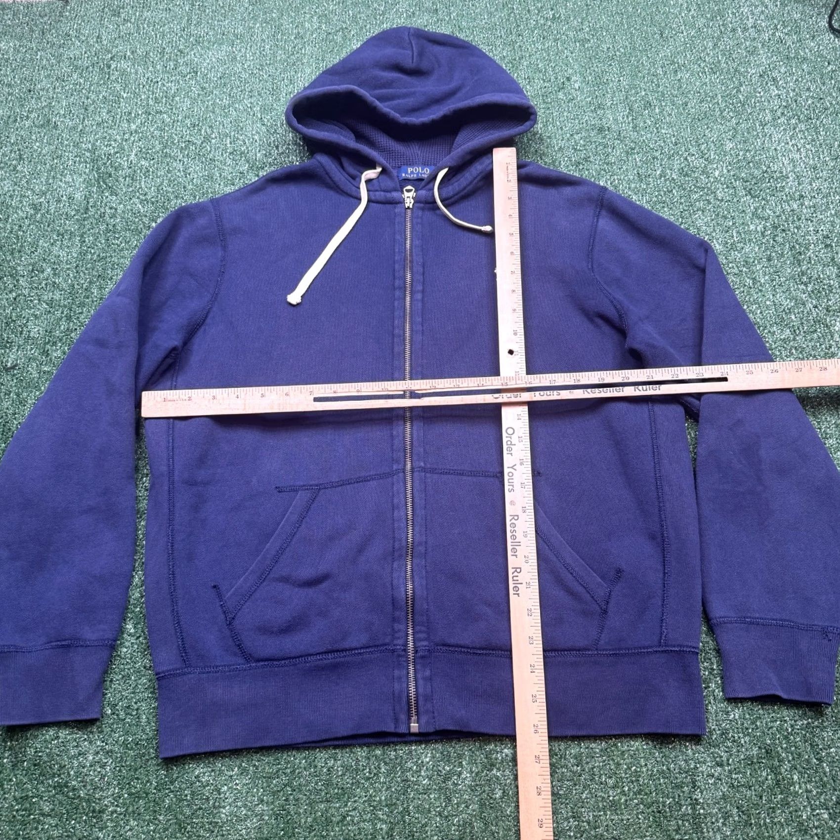 Polo Ralph Lauren VINTAGE Polo Ralph Lauren Hoodie Sweatshirt Full Zip L Blue Thermal Lined Size US L / EU 52-54 / 3 - 6 Thumbnail