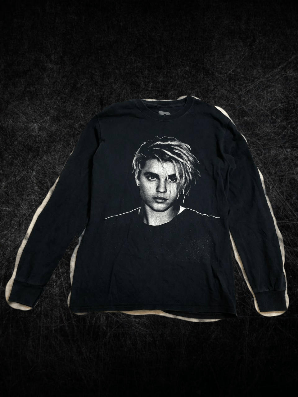 Justin Bieber Black Graphic Long Sleeve Top Size US S / EU 44-46 / 1 - 1 Thumbnail