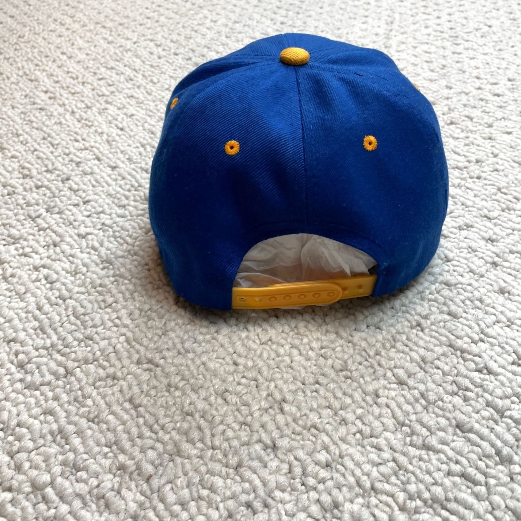 Vintage BLACKHAWK! Cap Baseball Cap Adult One Size Adjustable Blue Canvas Black Hawk Joy Cap Military Flag Theme Men Womens Unisex Accessories Size ONE SIZE - 6 Thumbnail