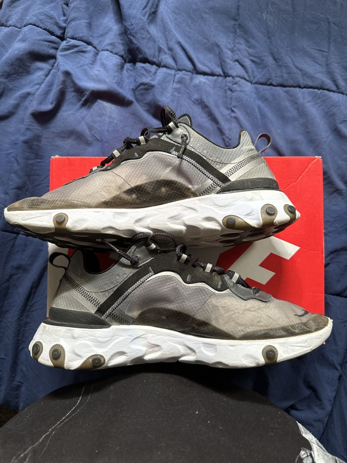 Nike Nike React Element 87 Anthracite Black Size US 11 / EU 44 - 2 Thumbnail