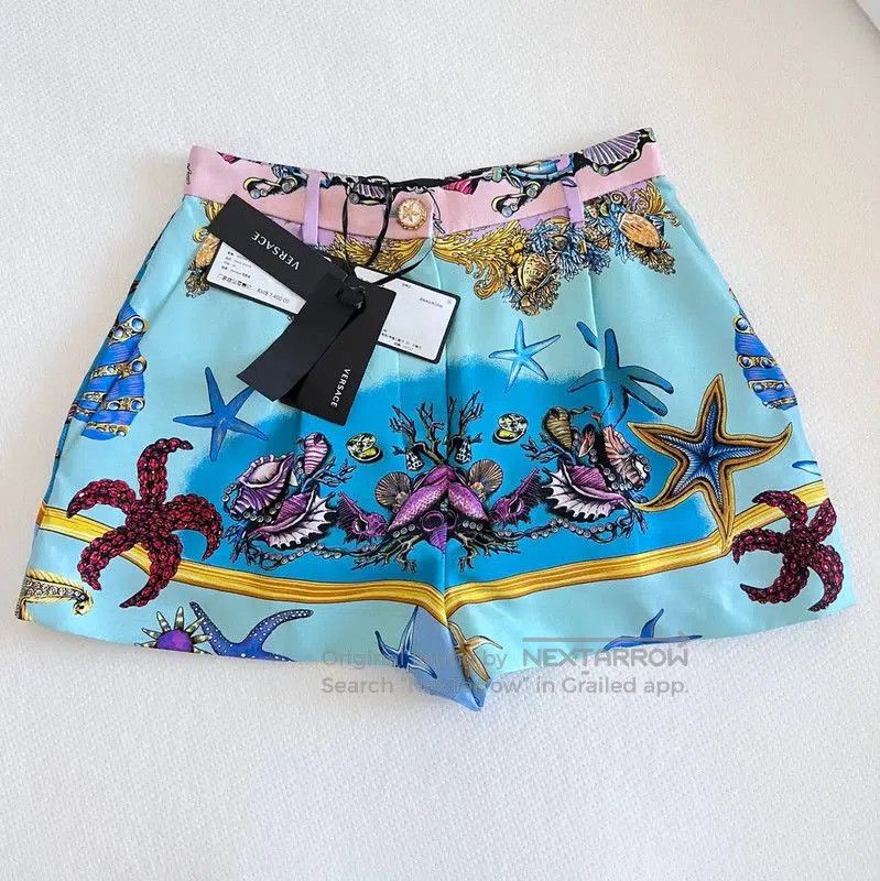 Versace Versace Multicolor Silk Women's Shorts . Size 23" - 1 Thumbnail