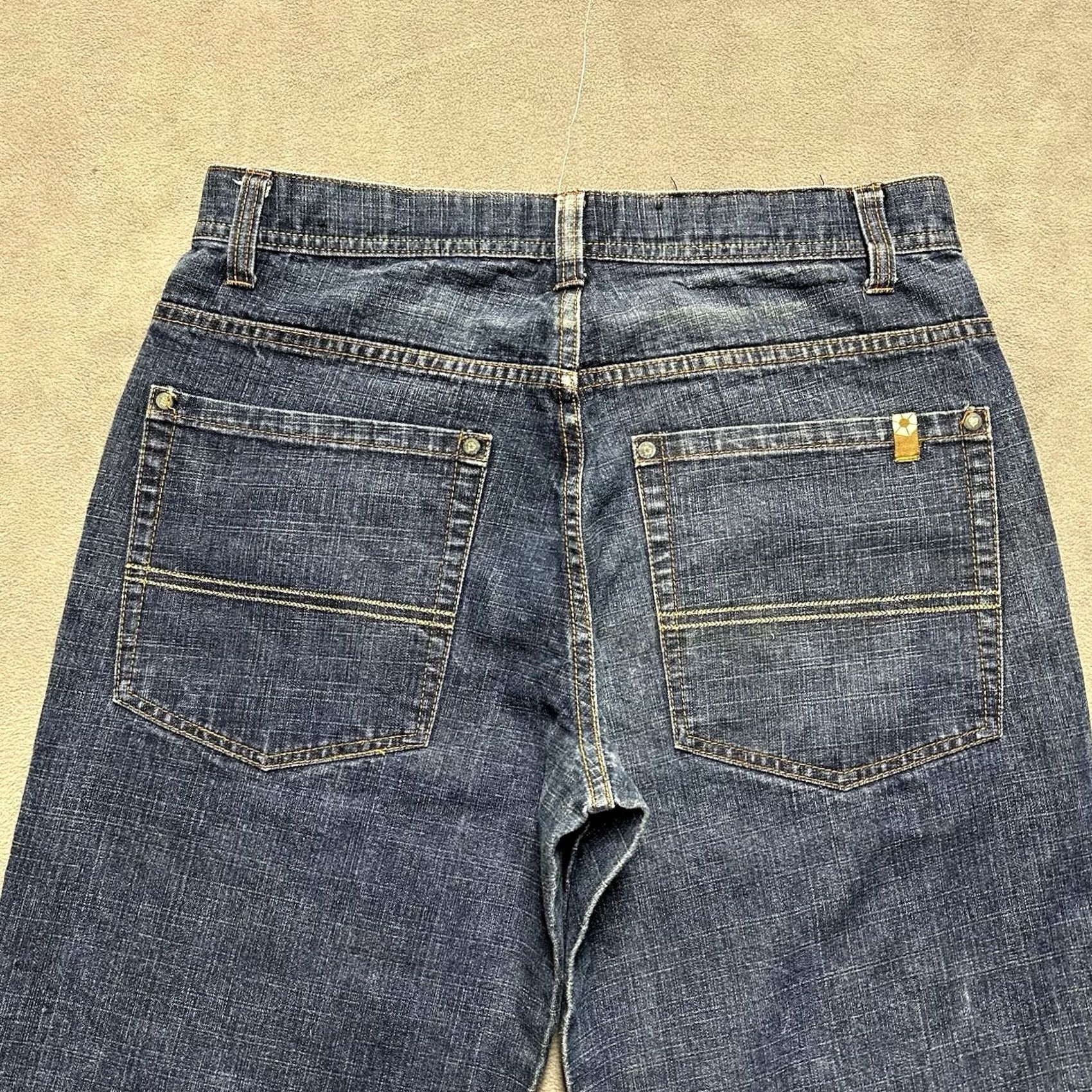 Southpole VINTAGE Southpole Jeans Mens 34 Blue Denim Wide-Leg Straight 90s GUC 5-Pocket 32 Inseam Size US 34 / EU 50 - 4 Thumbnail