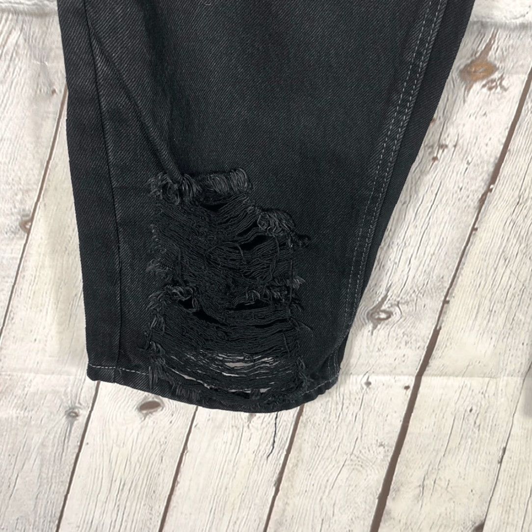 Empyre Empyre Jeans Womens Baggy Distressed Black 8 Jeans Women Skate Loose Fit Pants 31in Inseam Mens? Women? Size 30" / US 8 / IT 44 - 2 Thumbnail