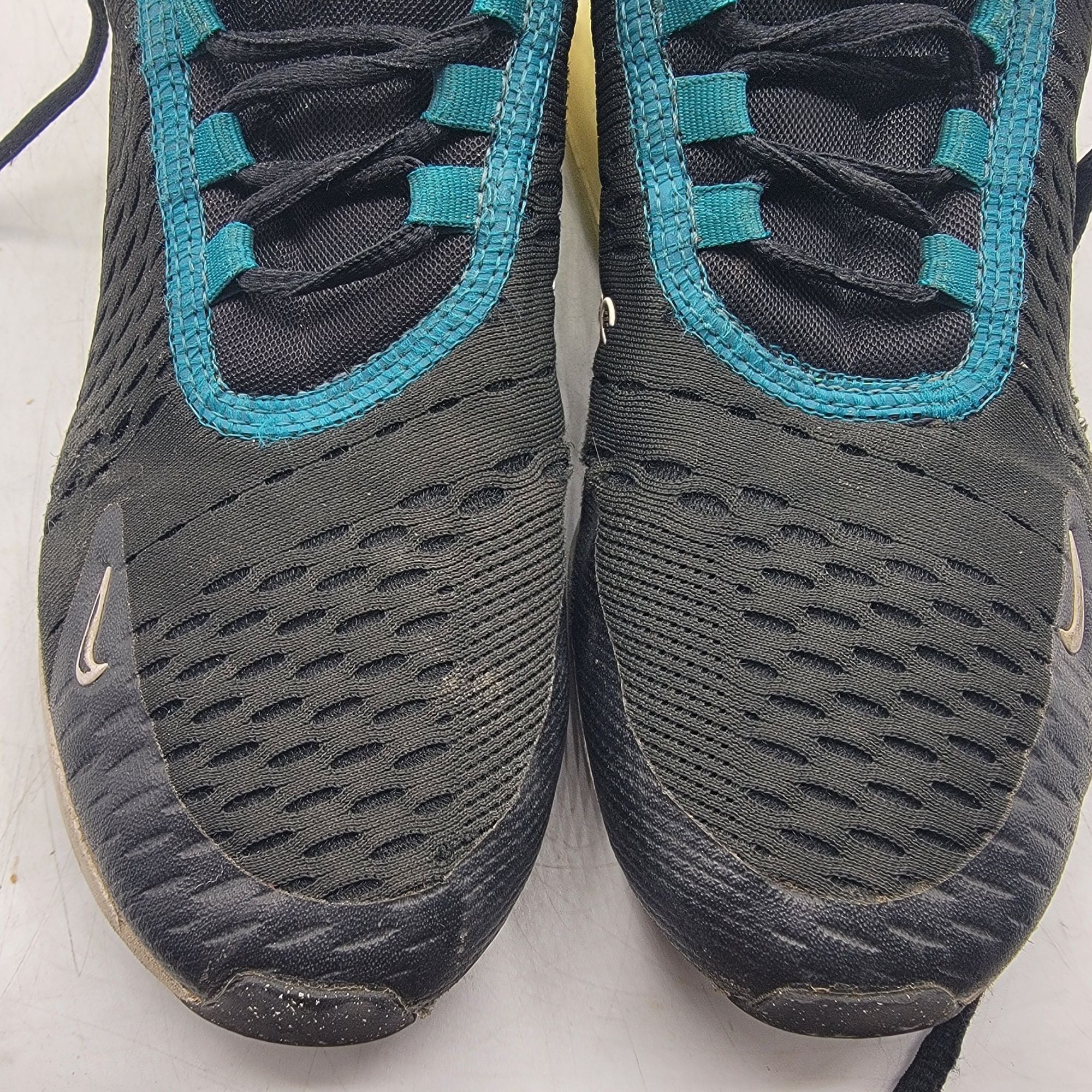 Nike Nike Air Max 270 GS Kids 5.5Y Black White Bright Spruce Snea Size US 7 / IT 37 - 10 Thumbnail