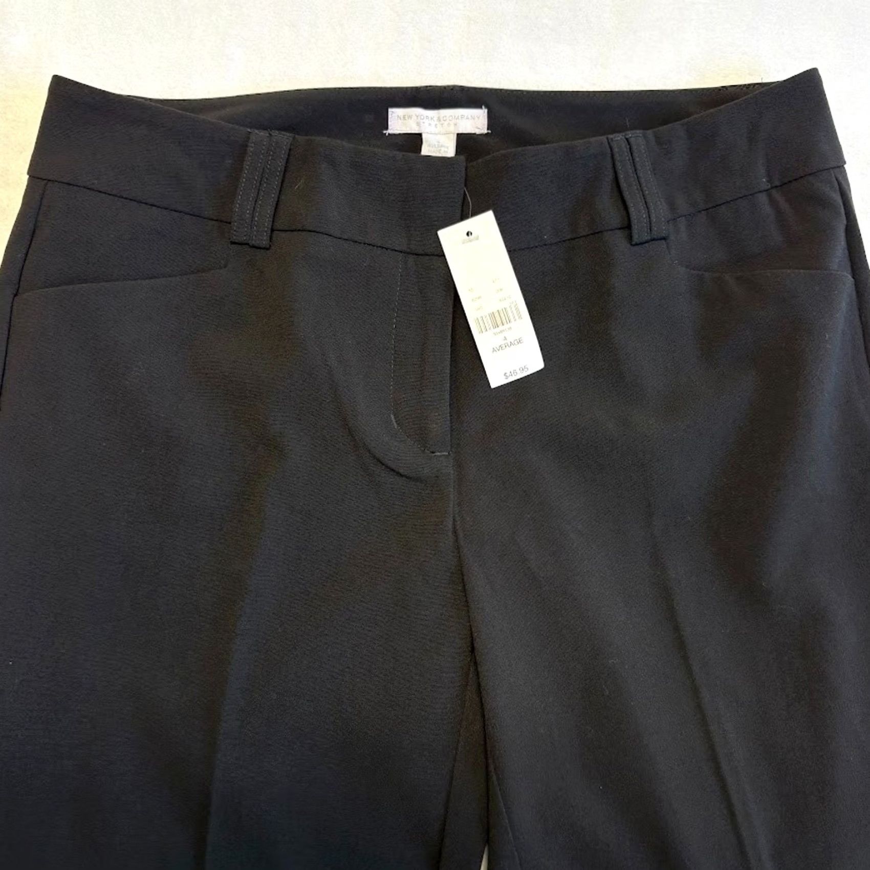 Vintage VINTAGE New York & Company Dress Pants Bootcut Mid Rise Waist 30 Black 4 Womens Pants NWT Stretch Flat Front 32 Inseam Regular 90s Work Size 27" / US 4 / IT 40 - 4 Thumbnail
