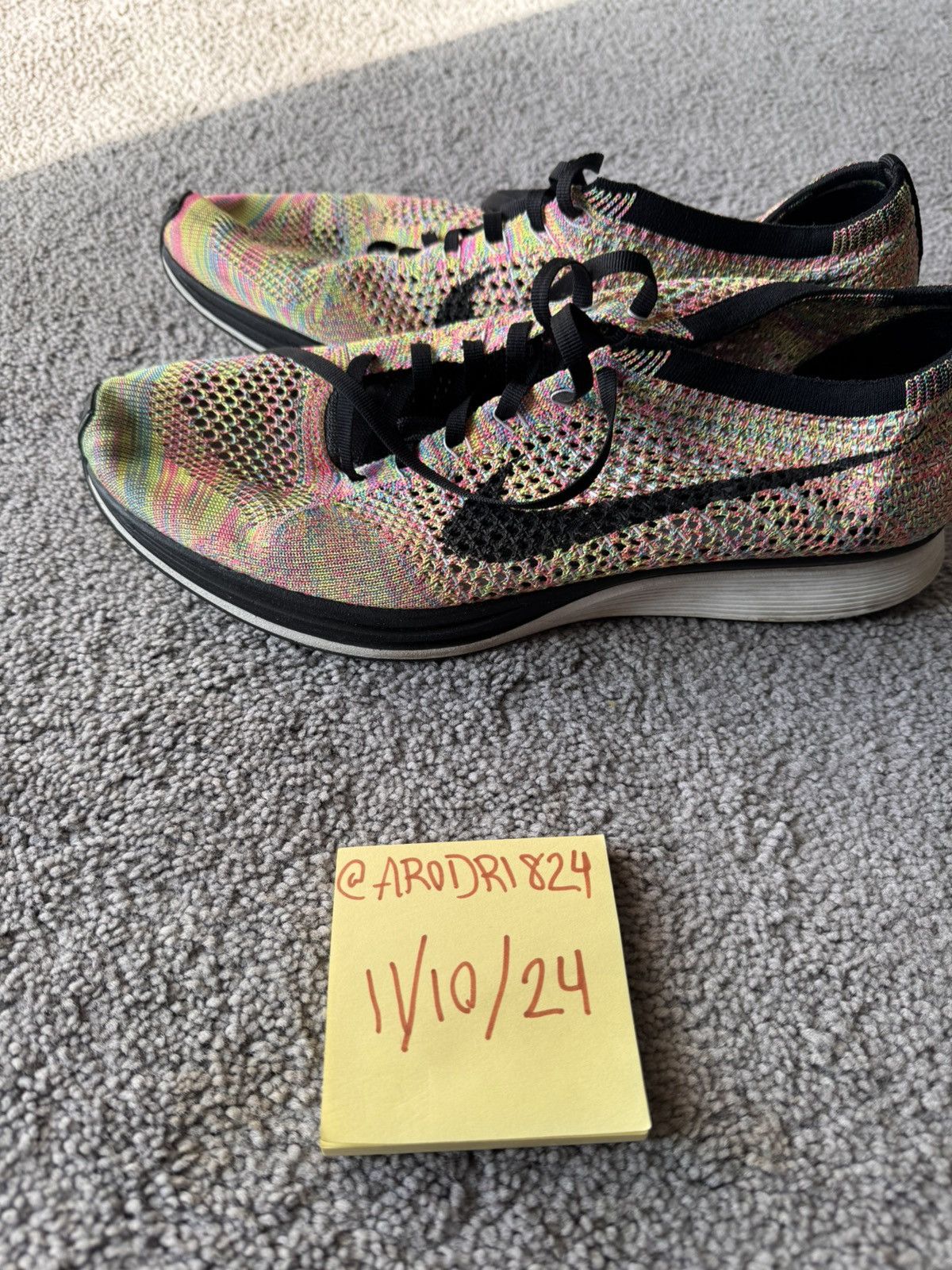Nike Nike Flyknit Racer Multi-Color 3.0 (2016) Size US 12 / EU 45 - 2 Thumbnail