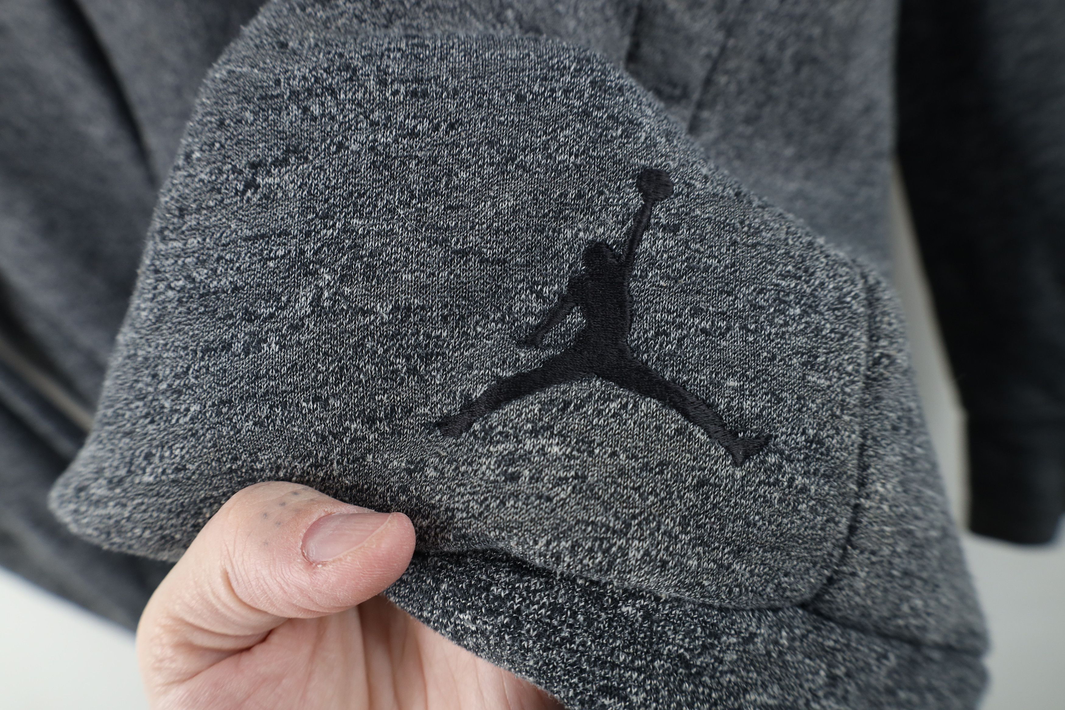 Nike Nike Air Jordan Spell Out Hoodie Sweatshirt Heather Gray Size US M / EU 48-50 / 2 - 5 Thumbnail