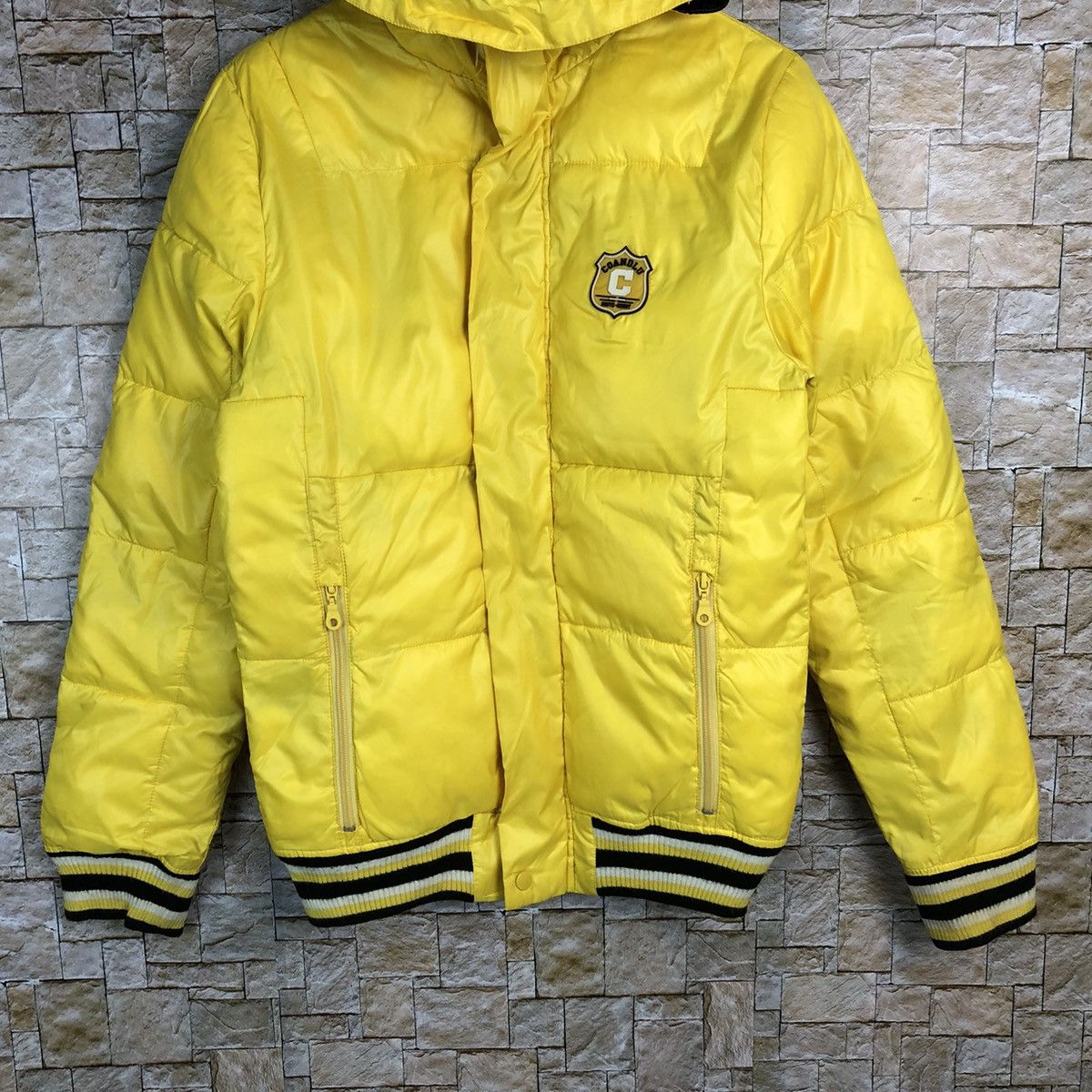 Japanese Brand Coandus Yellow puffer jacket #A236 Size US M / EU 48-50 / 2 - 3 Thumbnail