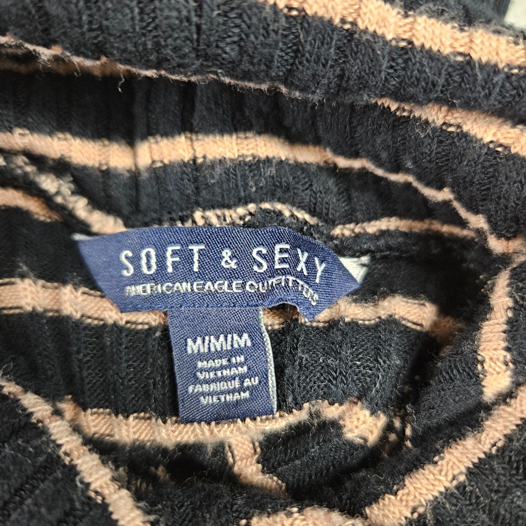 American Eagle Outfitters American Eagle Outfitters Turtleneck Dress Womens Mini Sz M Black Stripe Size M / US 6-8 / IT 42-44 - 6 Thumbnail