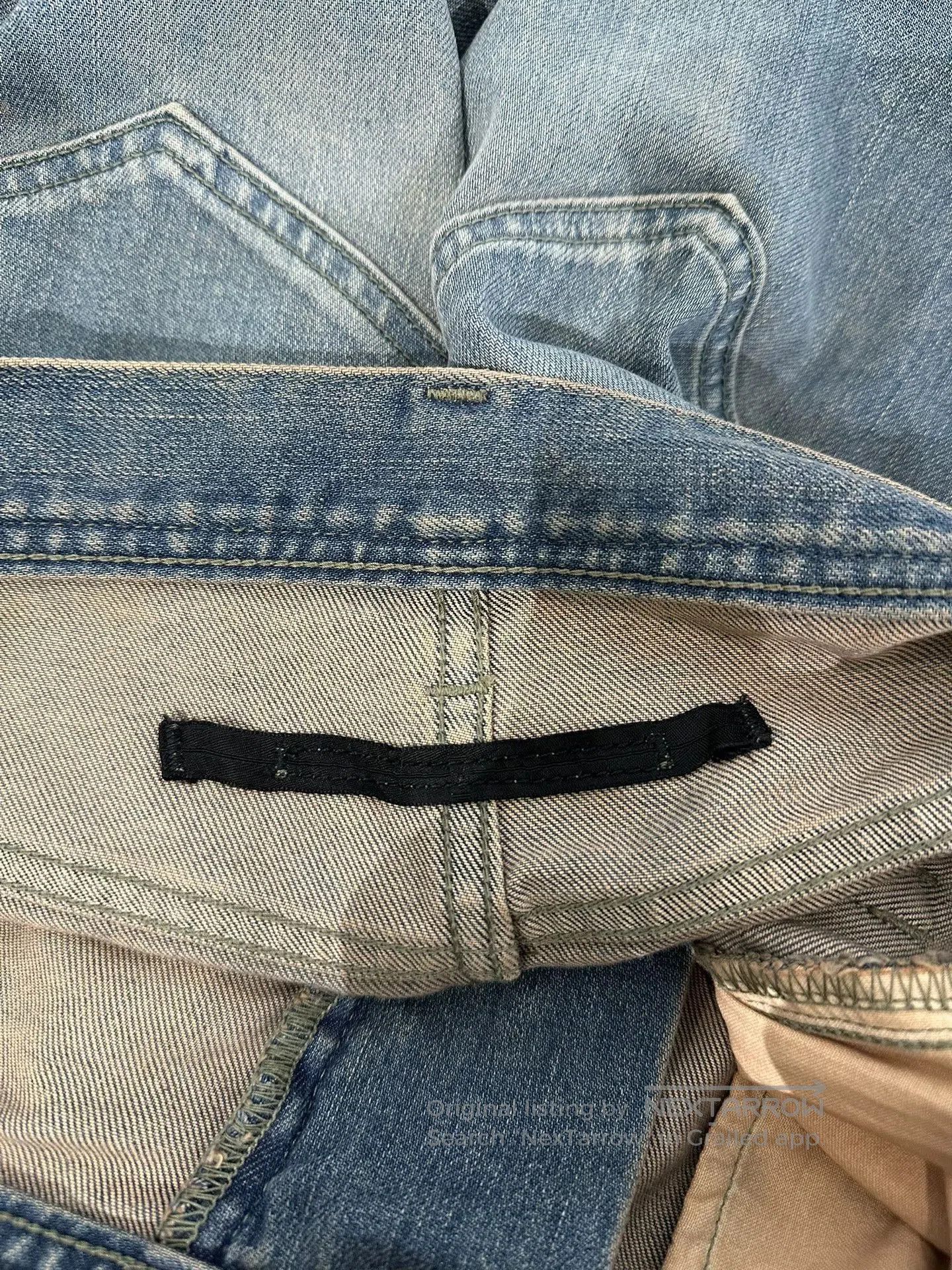 Julius Julius_7 Double Knee Distressed Washed Jeans. Size US 34 / EU 50 - 5 Thumbnail
