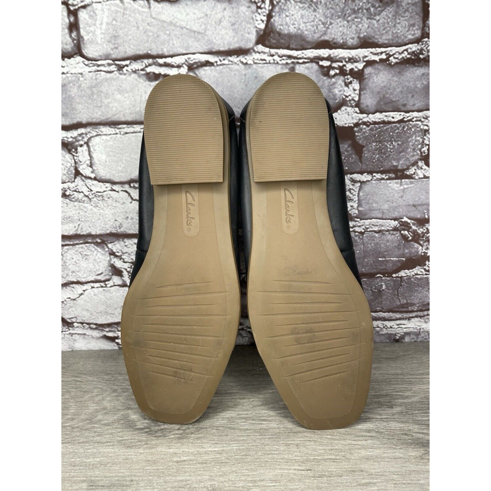 Clarks Clarks Collection Black Leather Slip On Flats Shoes Women Sz Size US 11 / IT 41 - 16 Thumbnail