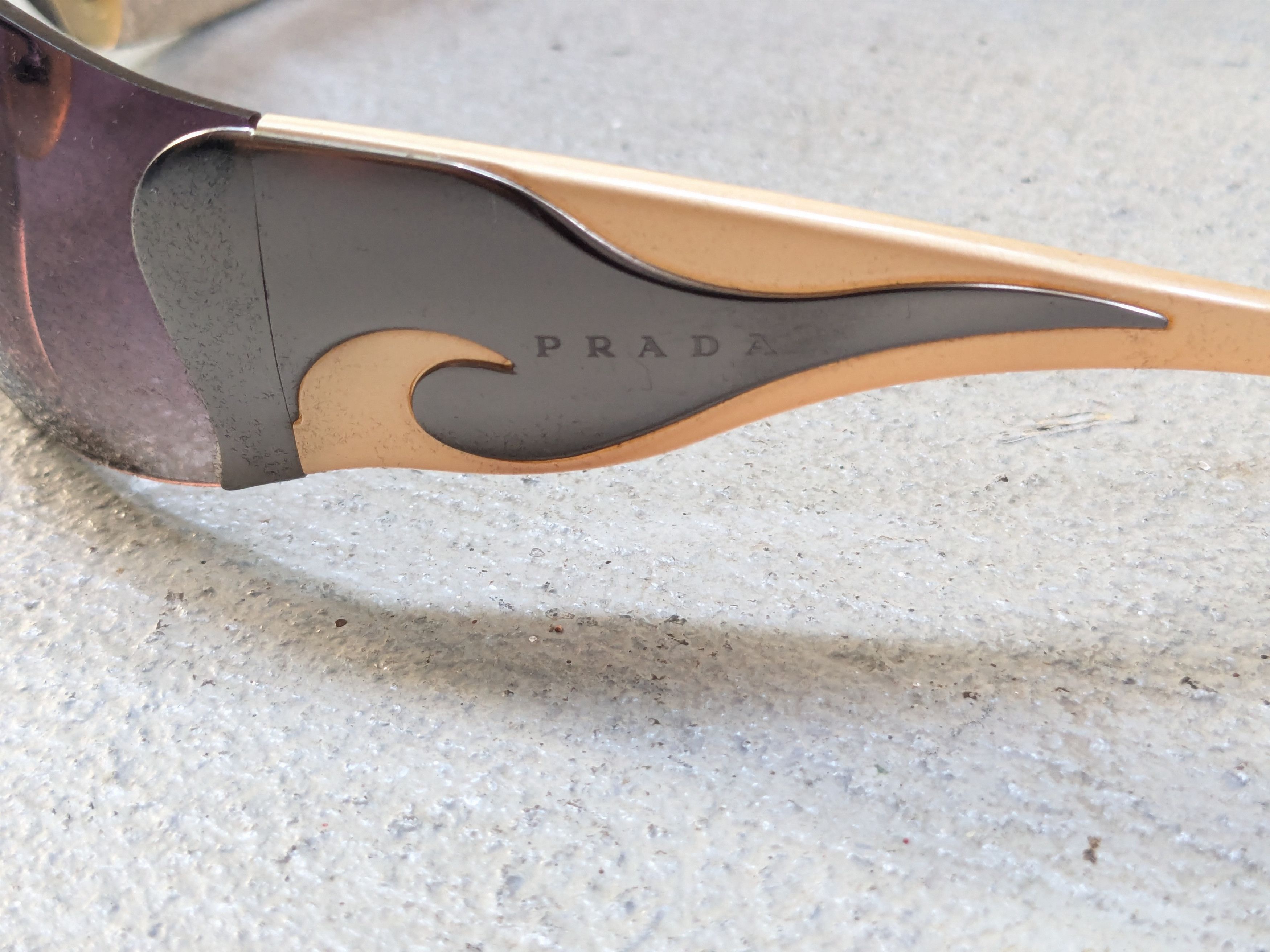 Prada Prada Sunglasses SPR58H Y2K Purple Gradient Flame Fire Size ONE SIZE - 3 Thumbnail