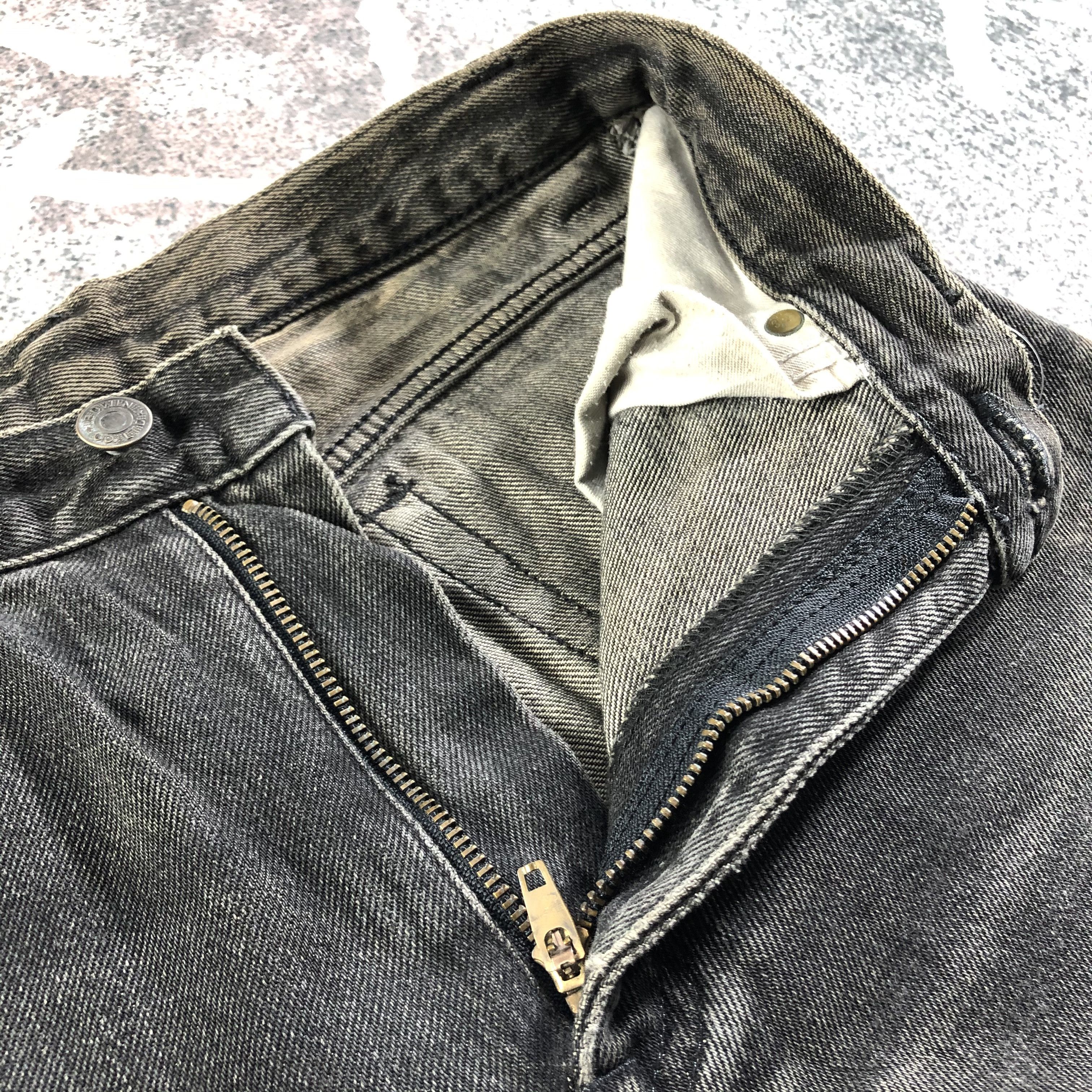 Edwin Vintage Edwin Jeans Faded Black Denim KJ2527 Size US 27 - 8 Thumbnail