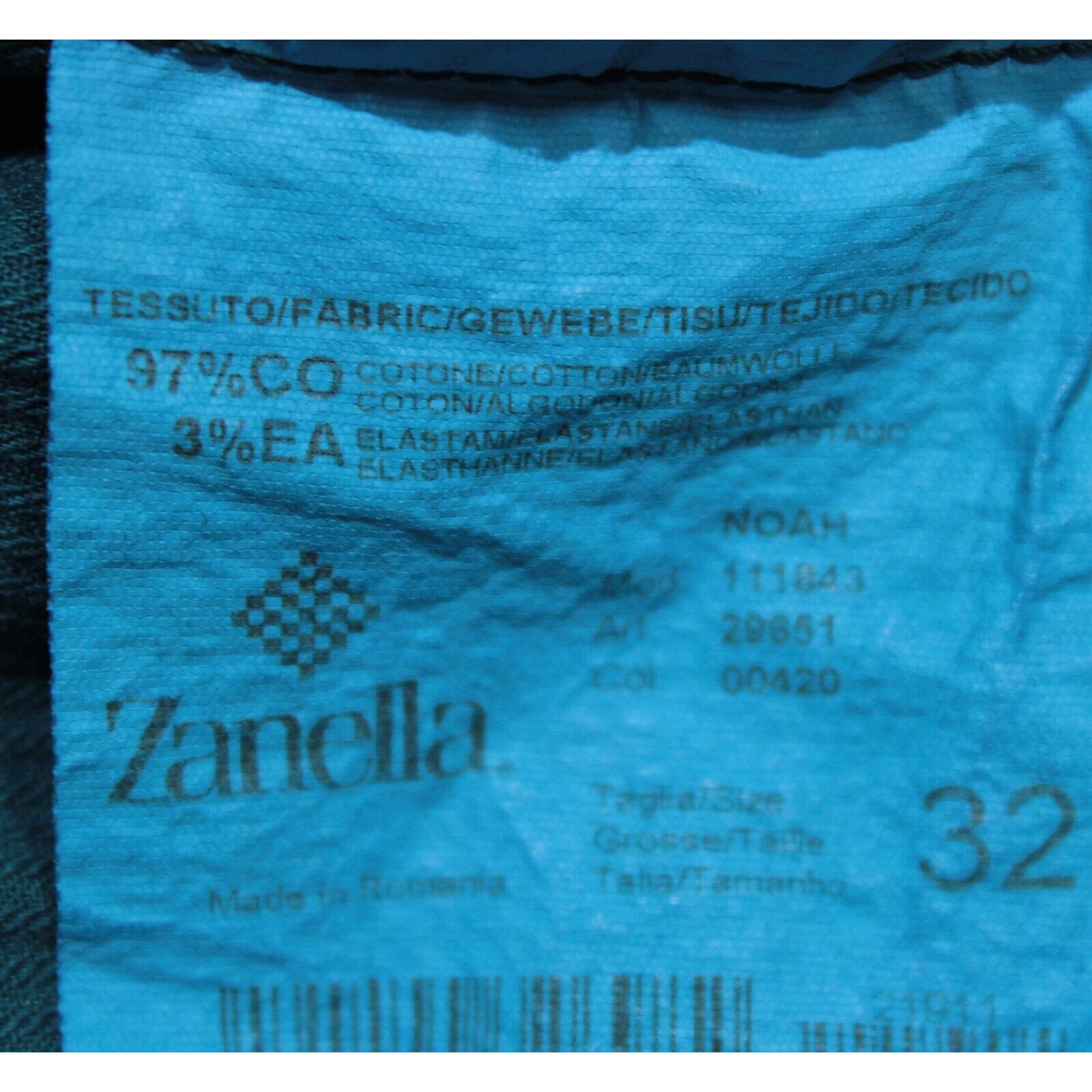 Zanella Zanella New with tags Chino Size 32 US In Blue Size US 32 / EU 48 - 4 Thumbnail