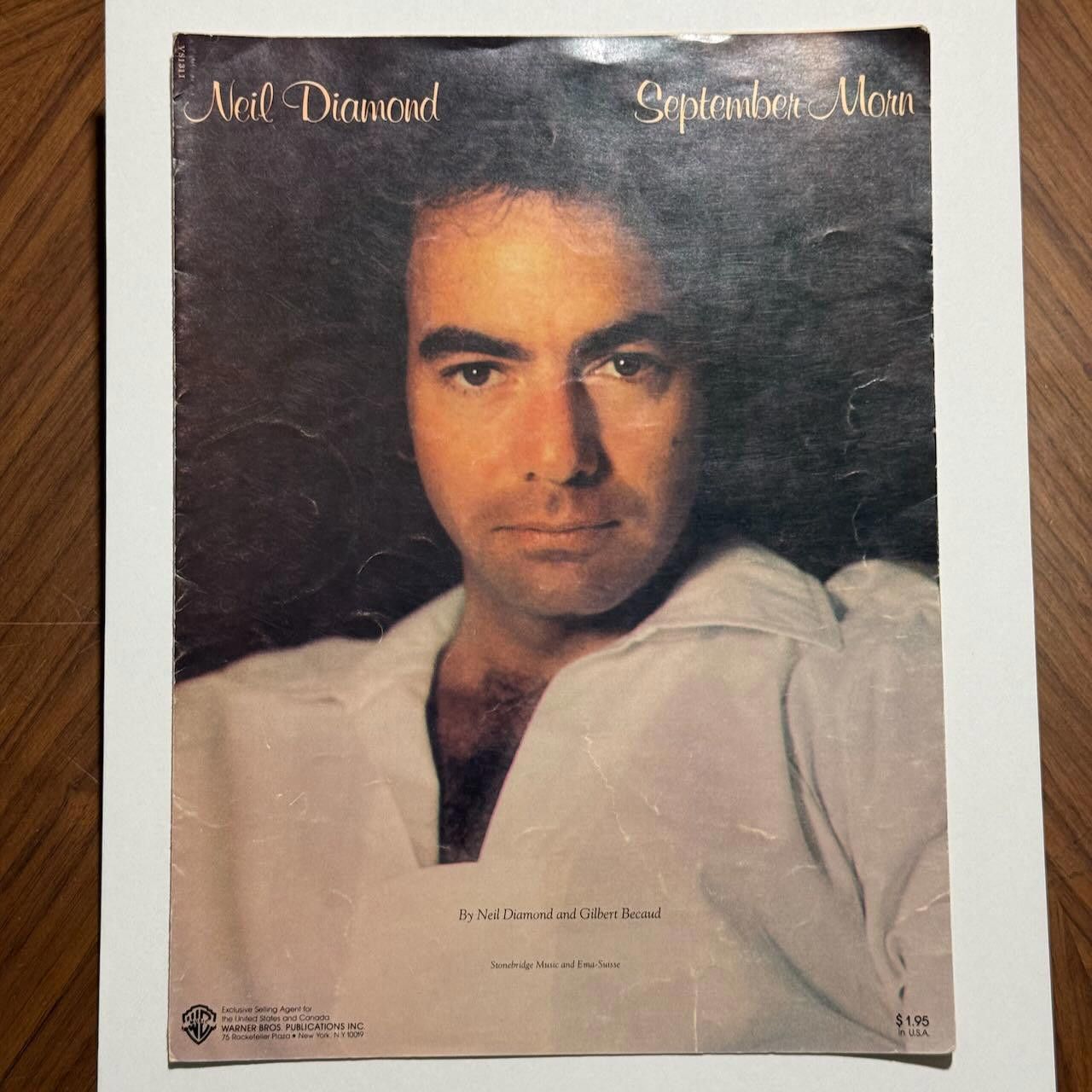 Other Neil Diamond - September Morn Sheet Music RARE 1980 Print Size ONE SIZE - 1 Thumbnail