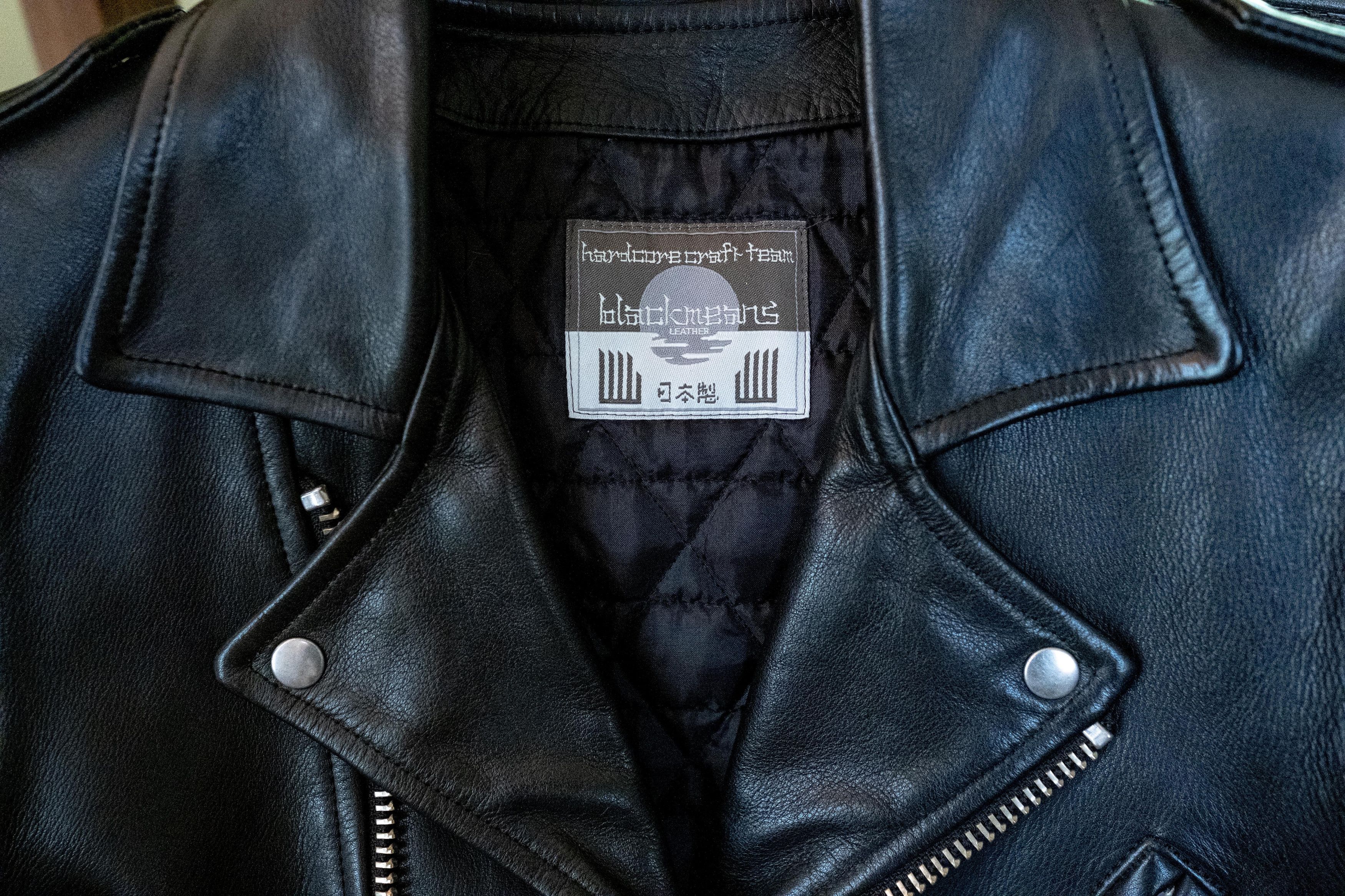 Blackmeans *Final Drop* Black Leather Double Rider Size US XS / EU 42 / 0 - 6 Thumbnail