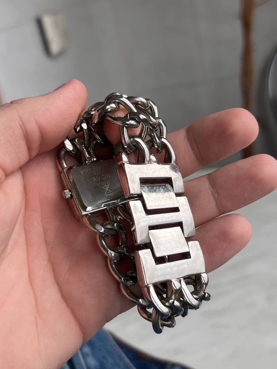 Japanese Brand × Vintage Vintage Japanese style Chain Metal futuristic Watch Bracelet Size ONE SIZE - 5 Thumbnail