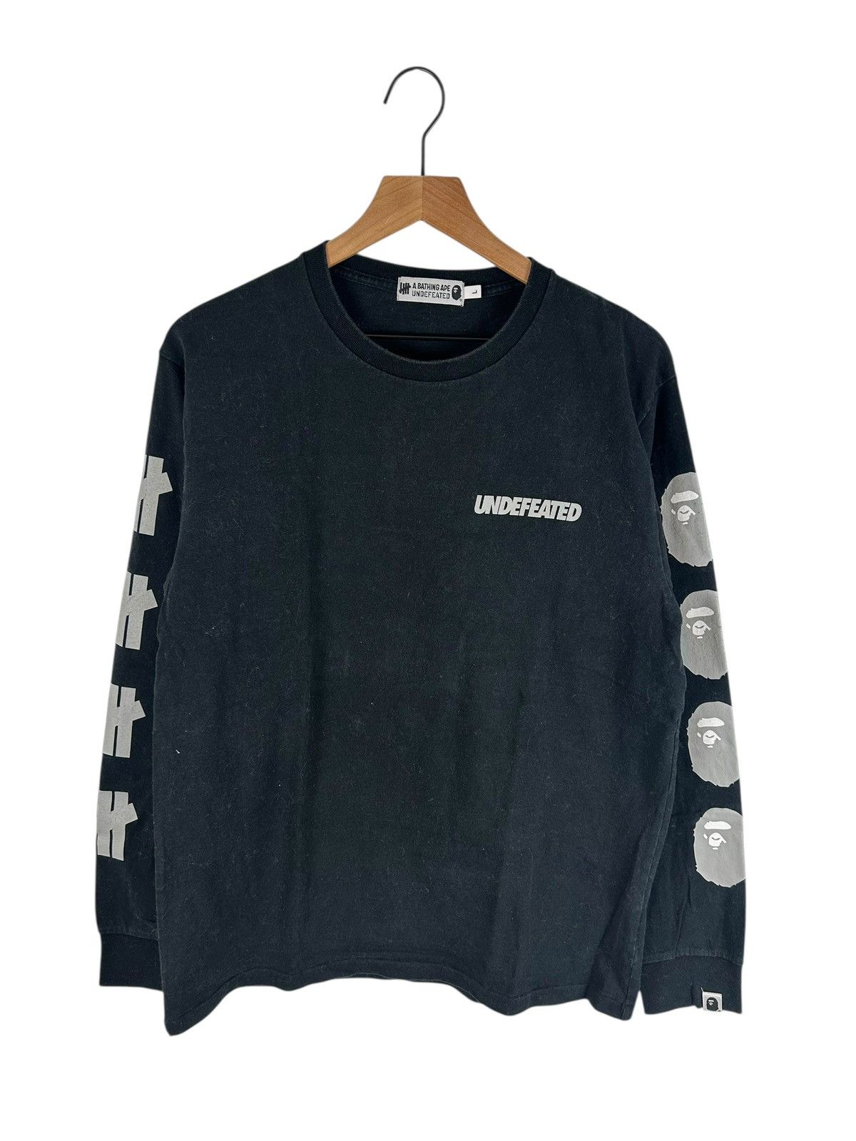 Tシャツ(長袖/七分) A BATHING APE - BAPE X UNDFTD LONG SLEEVE TEE 2 BAPE X UNDFTD長袖Tシャツ2-エイプ アンディフィーテッド ロンT2