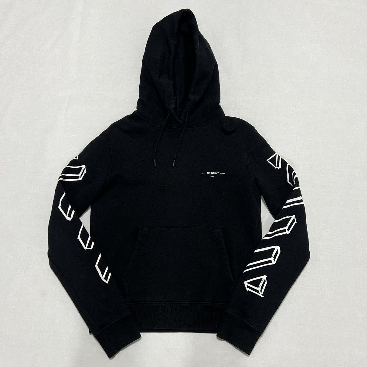 Off White OFF WHITE FW18 DIAGONAL MARKER ARROWS HOODIE Grailed