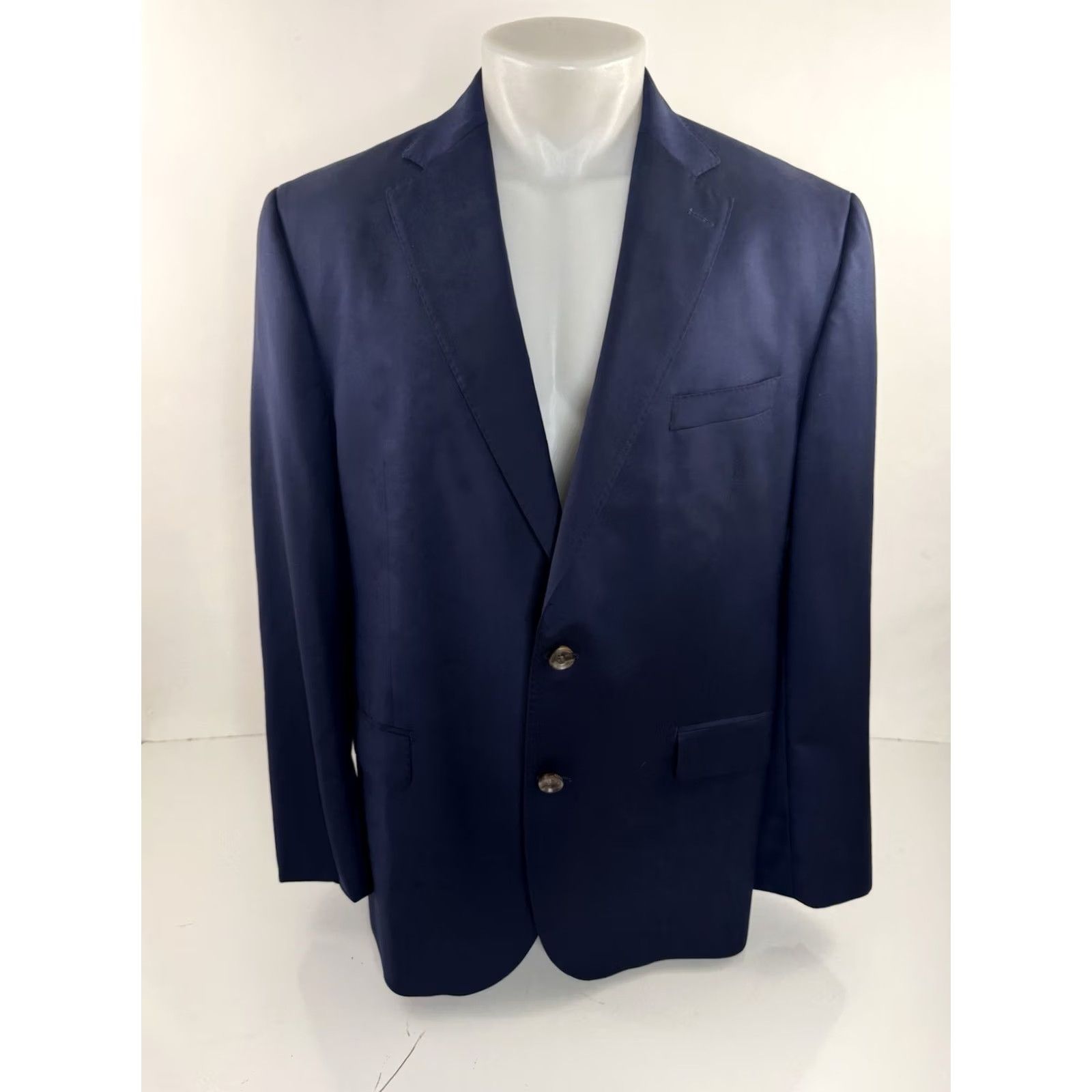 Jack Victor JACK VICTOR Blazer Wool Navy 46 R EXCELLENT - 1913 WOOL Vitale Barberis Canonico - Blazer Jacket Mens Size 46R - 2 Thumbnail