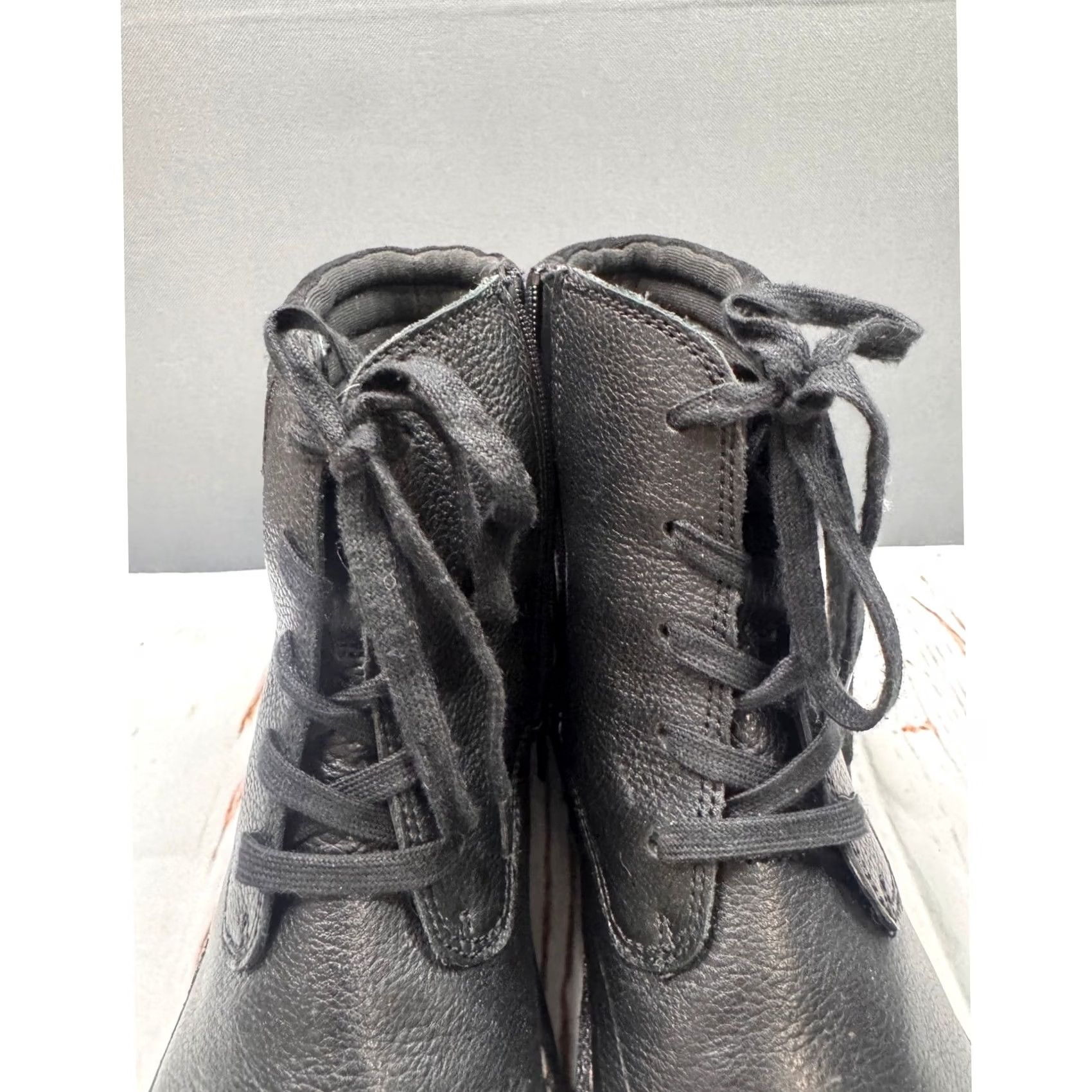Clarks Clarks Ankle Boots Womens Black Leather Lace Up Side Zip 8.5M Size US 10 / IT 40 - 5 Thumbnail