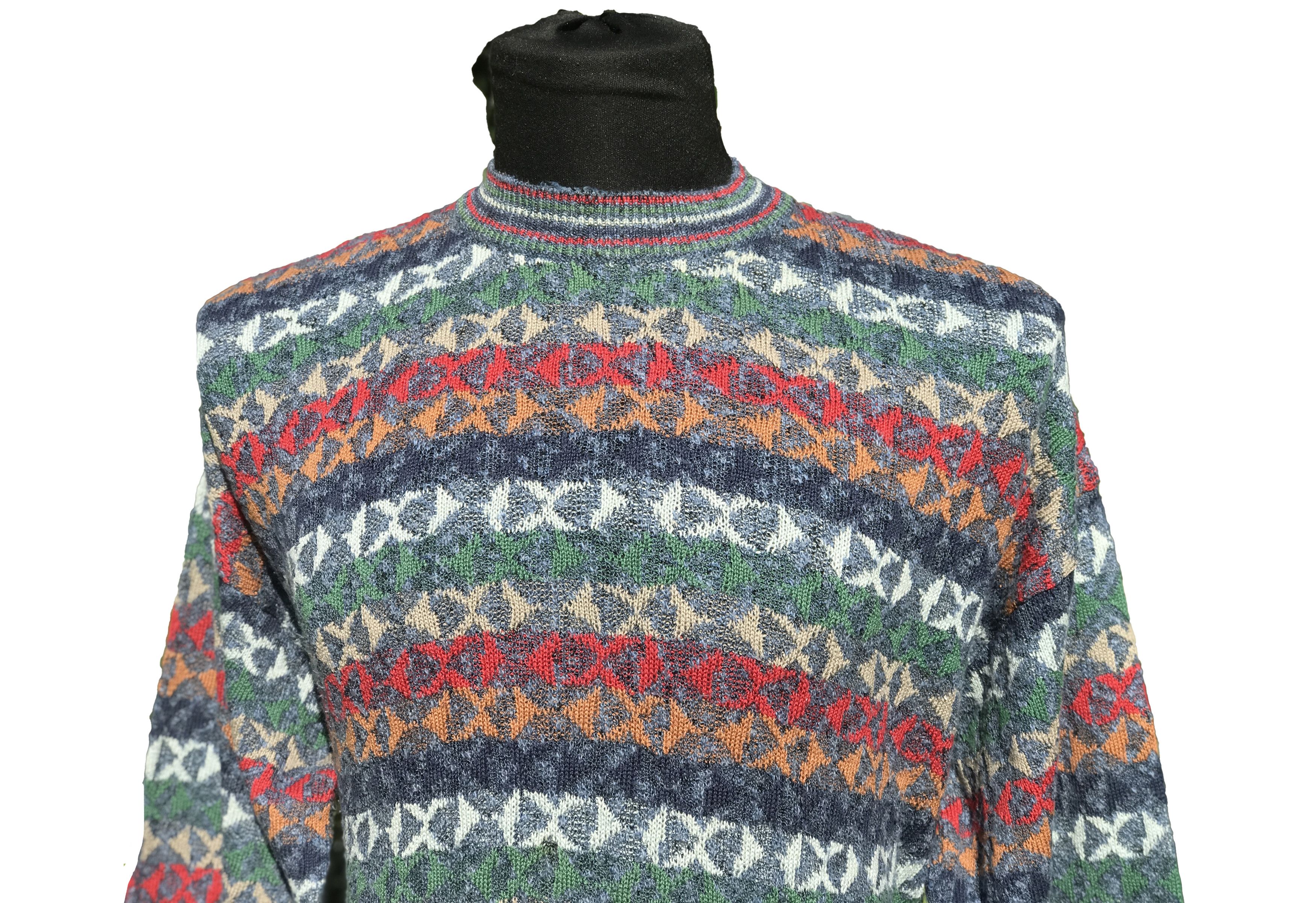 Missoni EXAMPLE By MISSONI Knit Pullover Retro Sweater Size L 52 54 Size US L / EU 52-54 / 3 - 6 Thumbnail