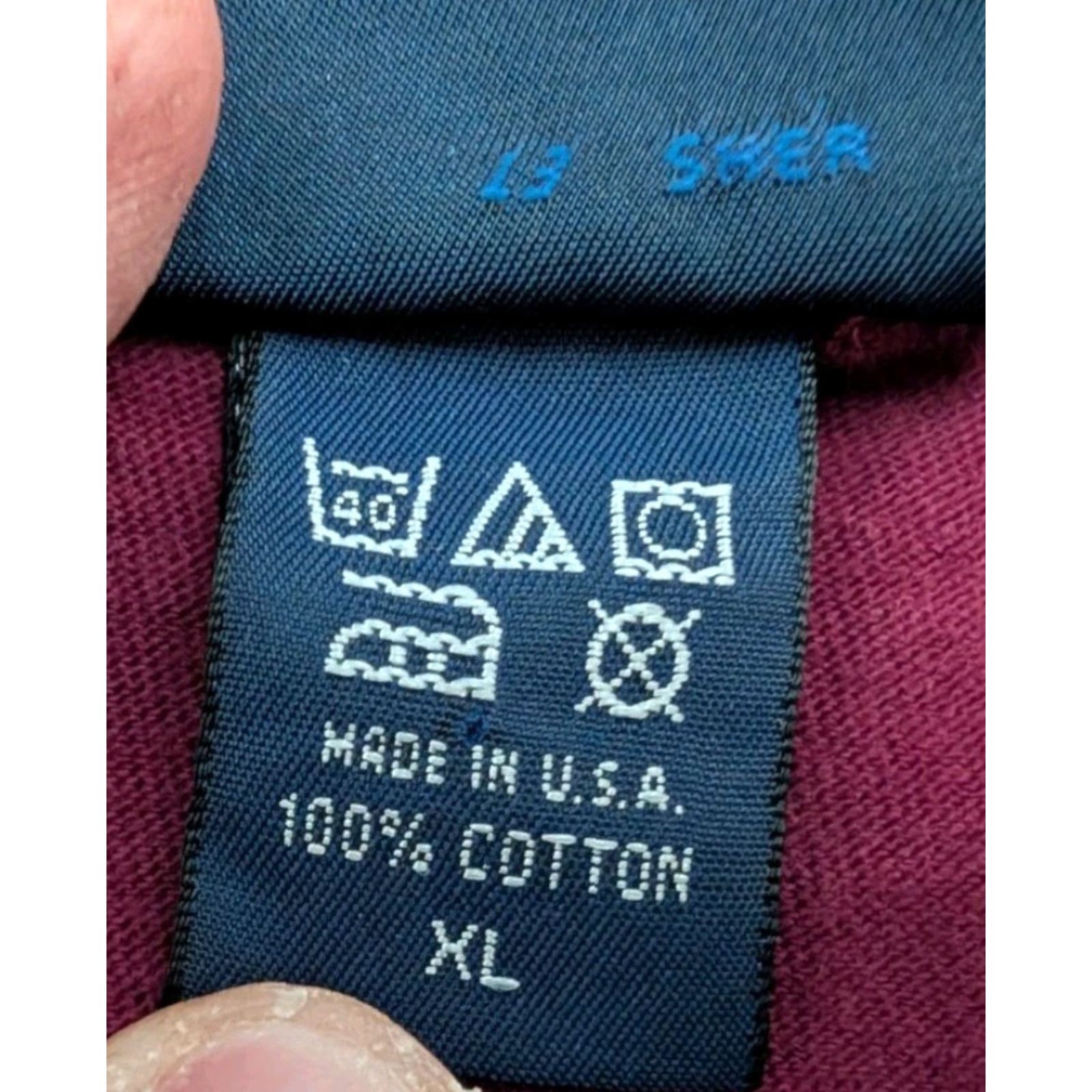 Nautica VINTAGE Nautica Competition Flag Graphic Tee Shirt USA Burgundy XL Shirt Mens 90s Nautical USA Flag Graphic Shirt Size US XL / EU 56 / 4 - 5 Thumbnail