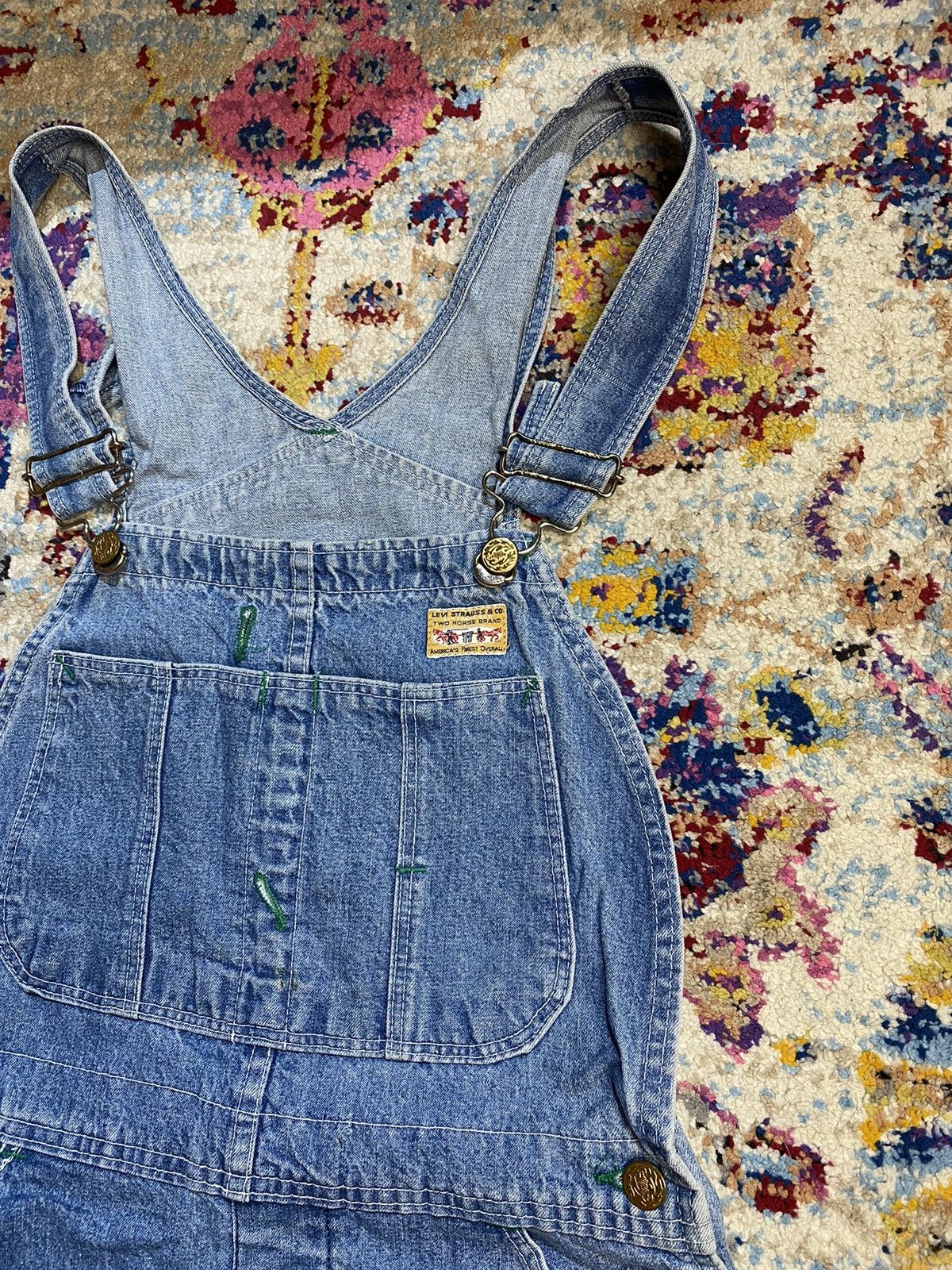 Levi's 90s White Tab Big E Levis Japan Repro Workwear Overall Size US 30 / EU 46 - 4 Thumbnail