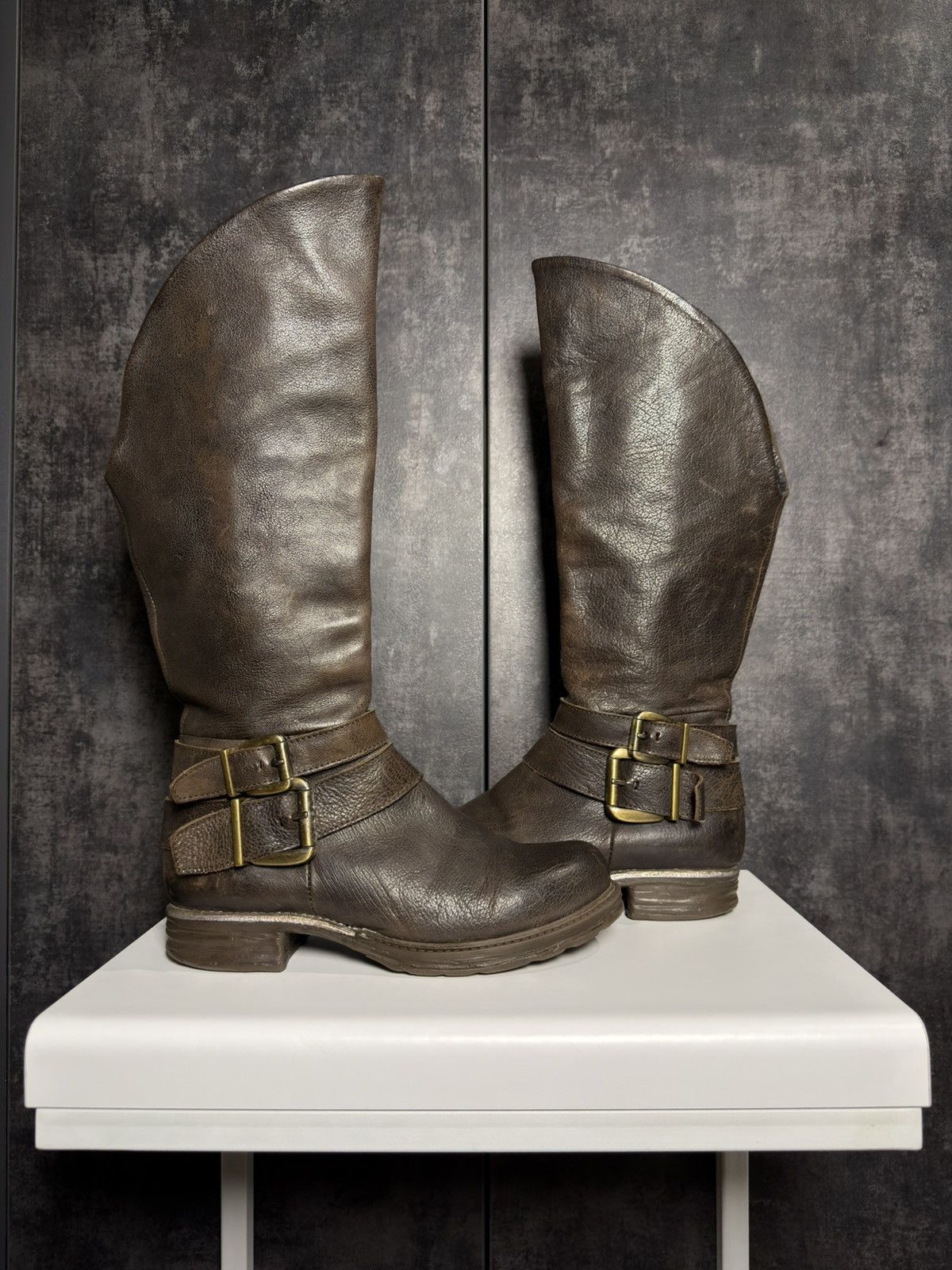 Vintage Vintage Leather Boots AS98 Guidi Balenciaga Dirk Owens Yohji Size US 8 / IT 38 - 1 Thumbnail