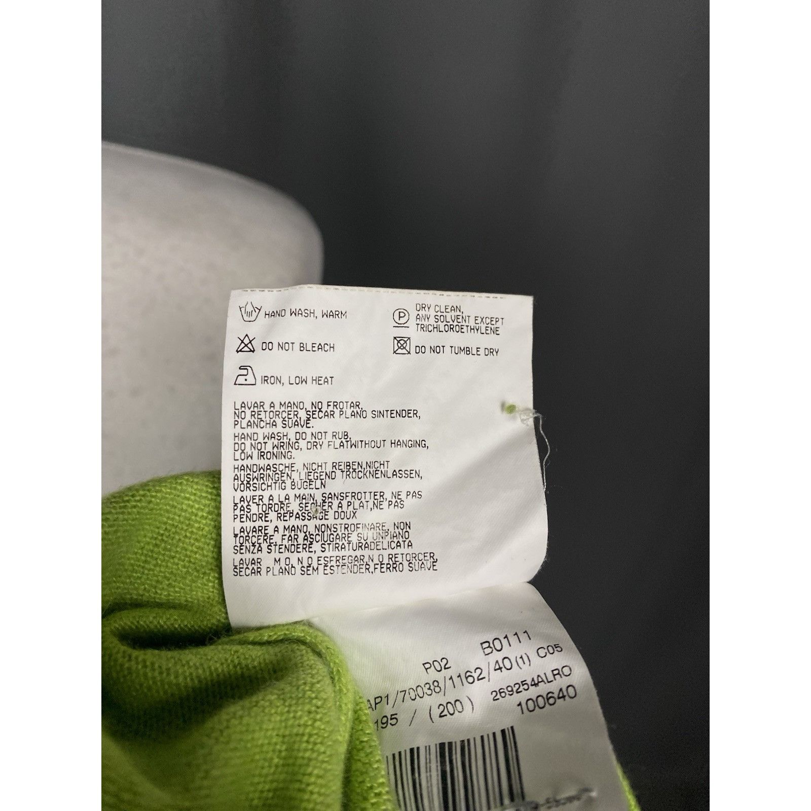 Burberry Burberry Small Logo Women's Green Cashmere Turtleneck Sweate Size S / US 4 / IT 40 - 11 Thumbnail