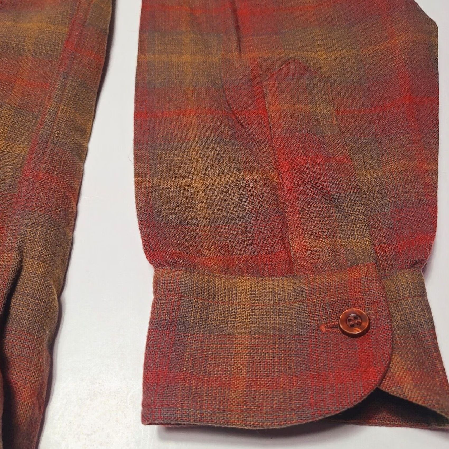 Pendleton VINTAGE Pendleton Shirt Plaid Wool Flannel Button-Up Long Sleeve Men Small Collared 70s Christmas Red California Roos Atkins Size US S / EU 44-46 / 1 - 5 Thumbnail