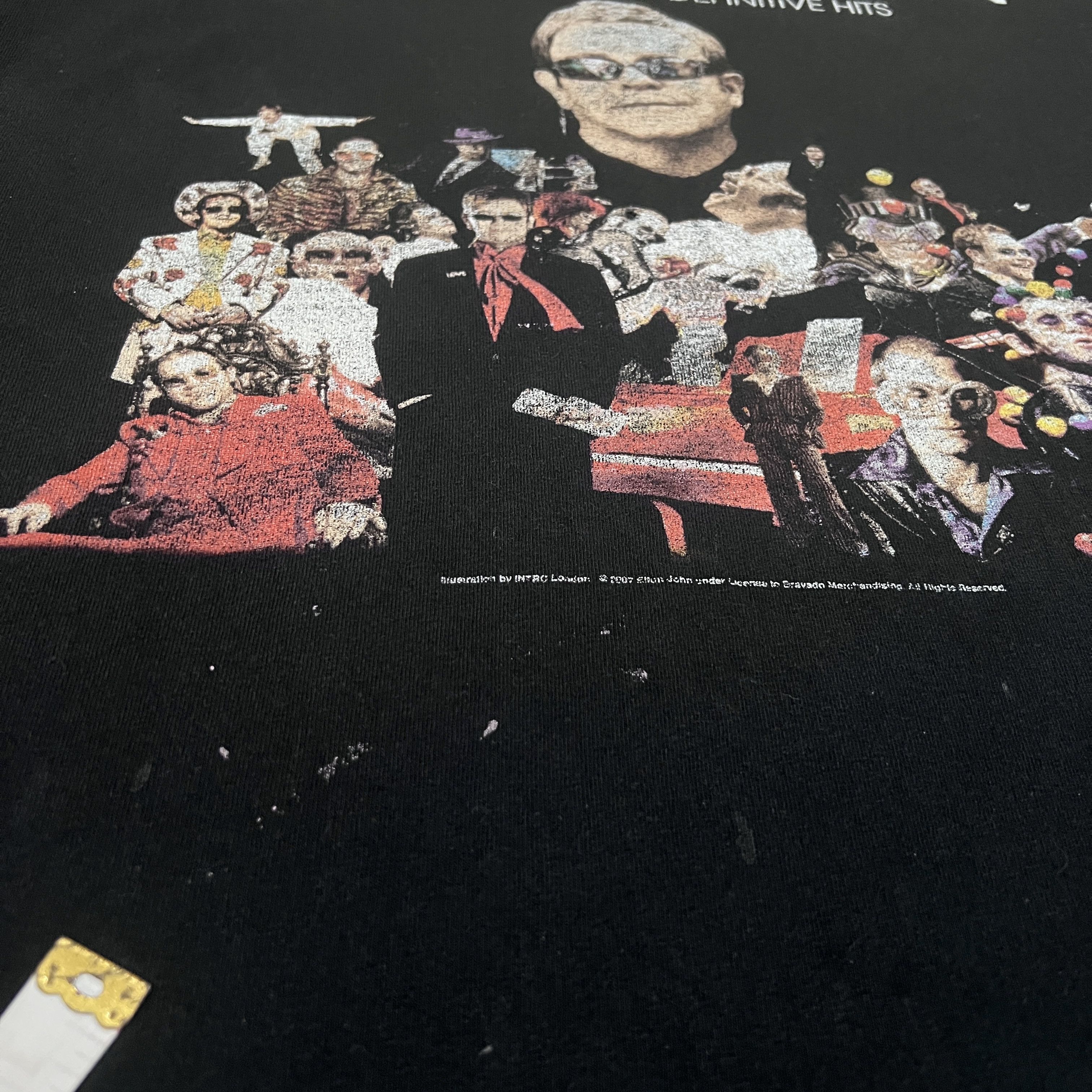 Rap Tees × Seditionaries × Vintage Vintage Y2K Elton John Rocket Man Tour Promo Tee 2XL Faded Size US XXL / EU 58 / 5 - 8 Thumbnail