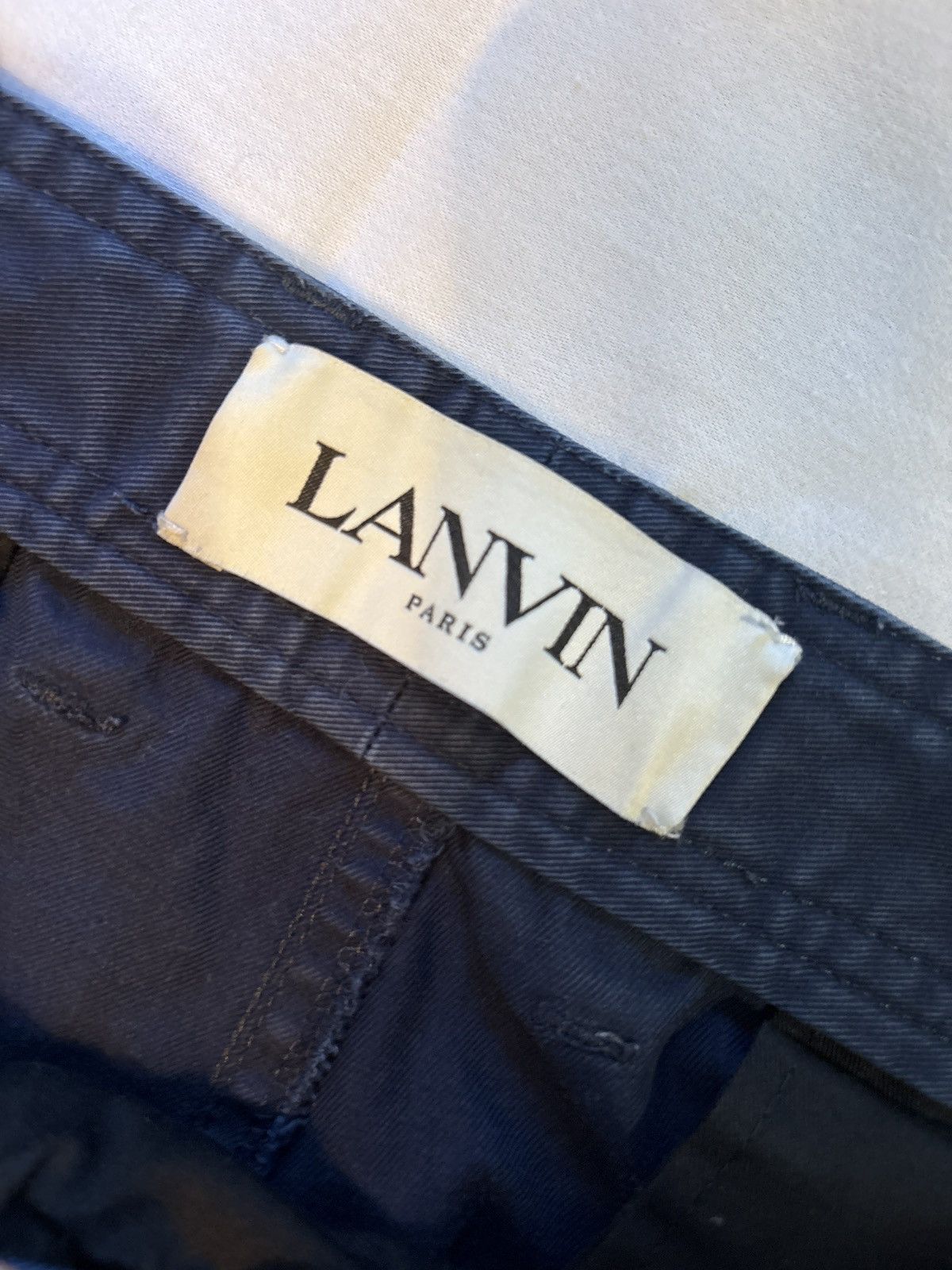 Lanvin Lanvin Utlity Style Pants - Dark Blur Size US 34 / EU 50 - 2 Thumbnail