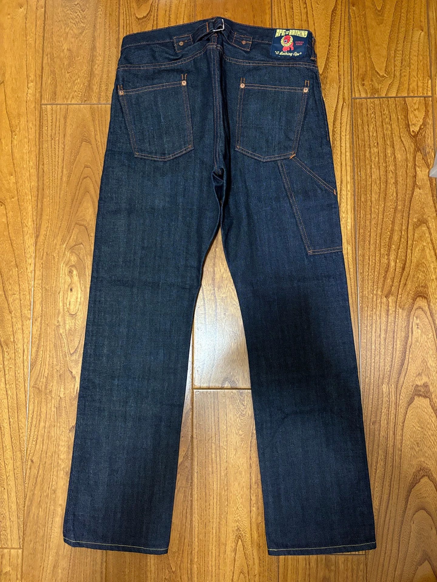 Bape BAPE Vintage Raw Straight Jeans Copper Line Camo S Size US 29 - 1 Thumbnail