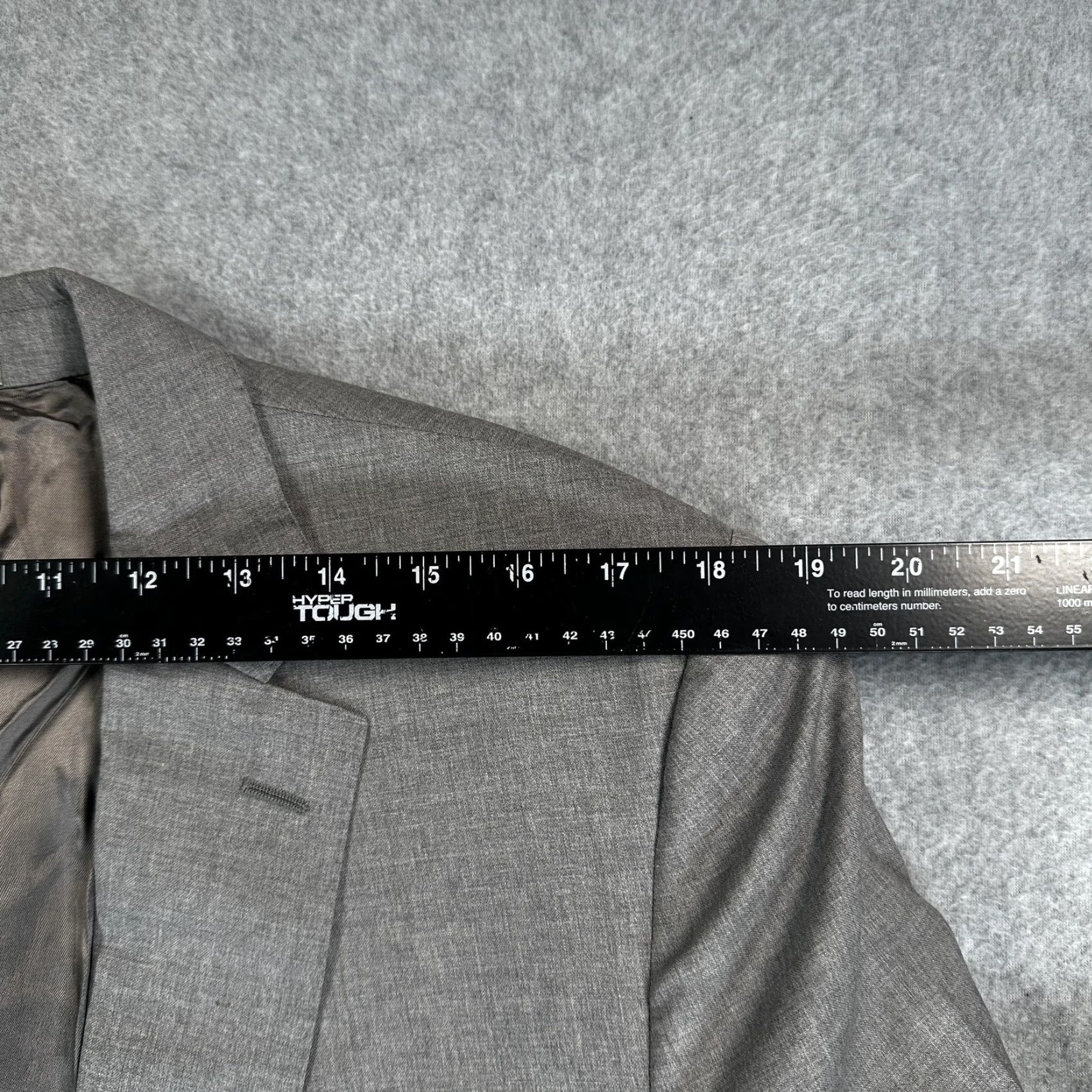 Ralph Lauren Ralph Lauren Blazer Sport Coat Mens 44R Gray Wool Italy Jacket Notch Lapel Two-Button 2 Piece Formal Business Wedding Size 44R - 4 Thumbnail