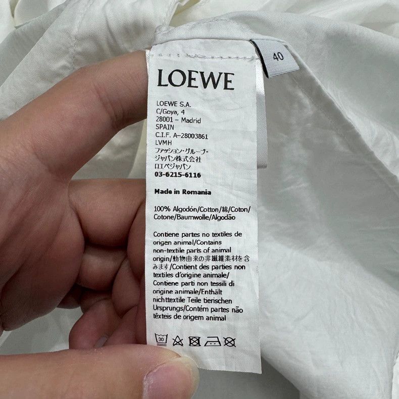 Loewe LOEWE White shirt Size XS / US 0-2 / IT 36-38 - 3 Thumbnail
