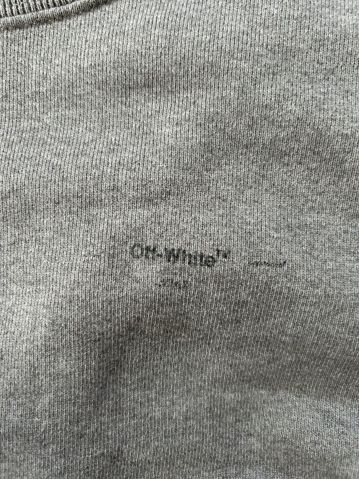 Off-White Rare Off White Main Label 2013 Grey Crewneck Sweatshirt Size US M / EU 48-50 / 2 - 4 Thumbnail