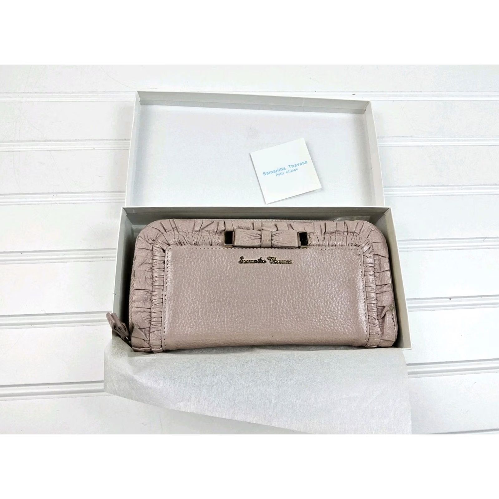Pinko Samantha Thavasa Wallet Petit Choice Pink Full Size Long Wallet Women Multicolor 7.5x4 Size ONE SIZE - 2 Thumbnail