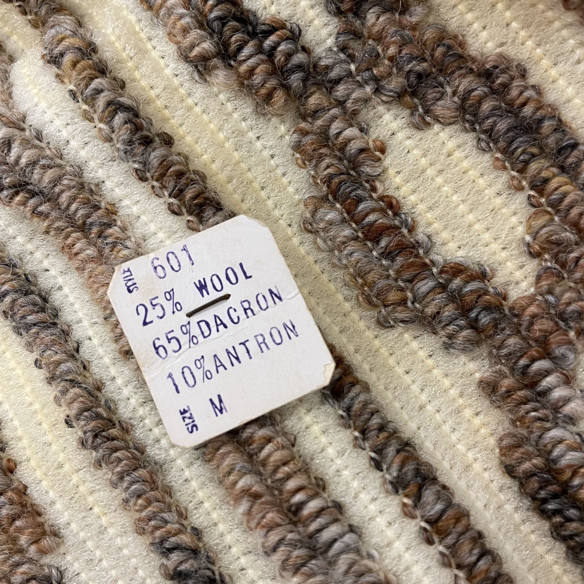 Other NOS Vtg MOD THICK Wool Carpet A Line Flared Striped Skirt Size 26" / US 2 / IT 38 - 5 Thumbnail