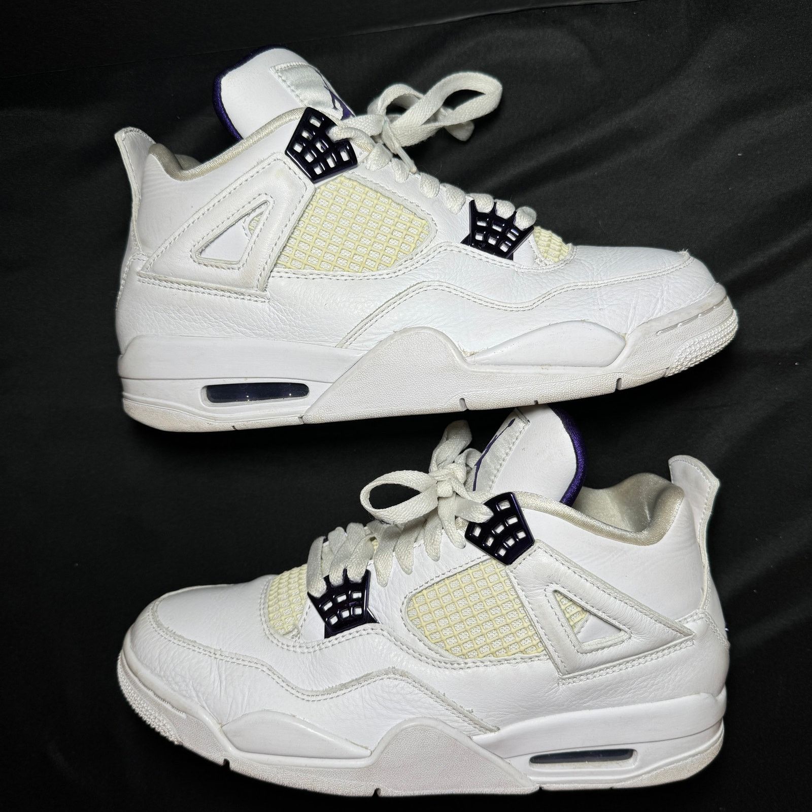Jordan Brand × Nike Size 8 - Nike Air Jordan 4 Retro Purple Metallic Men's Shoes Size US 8 / EU 41 - 3 Thumbnail