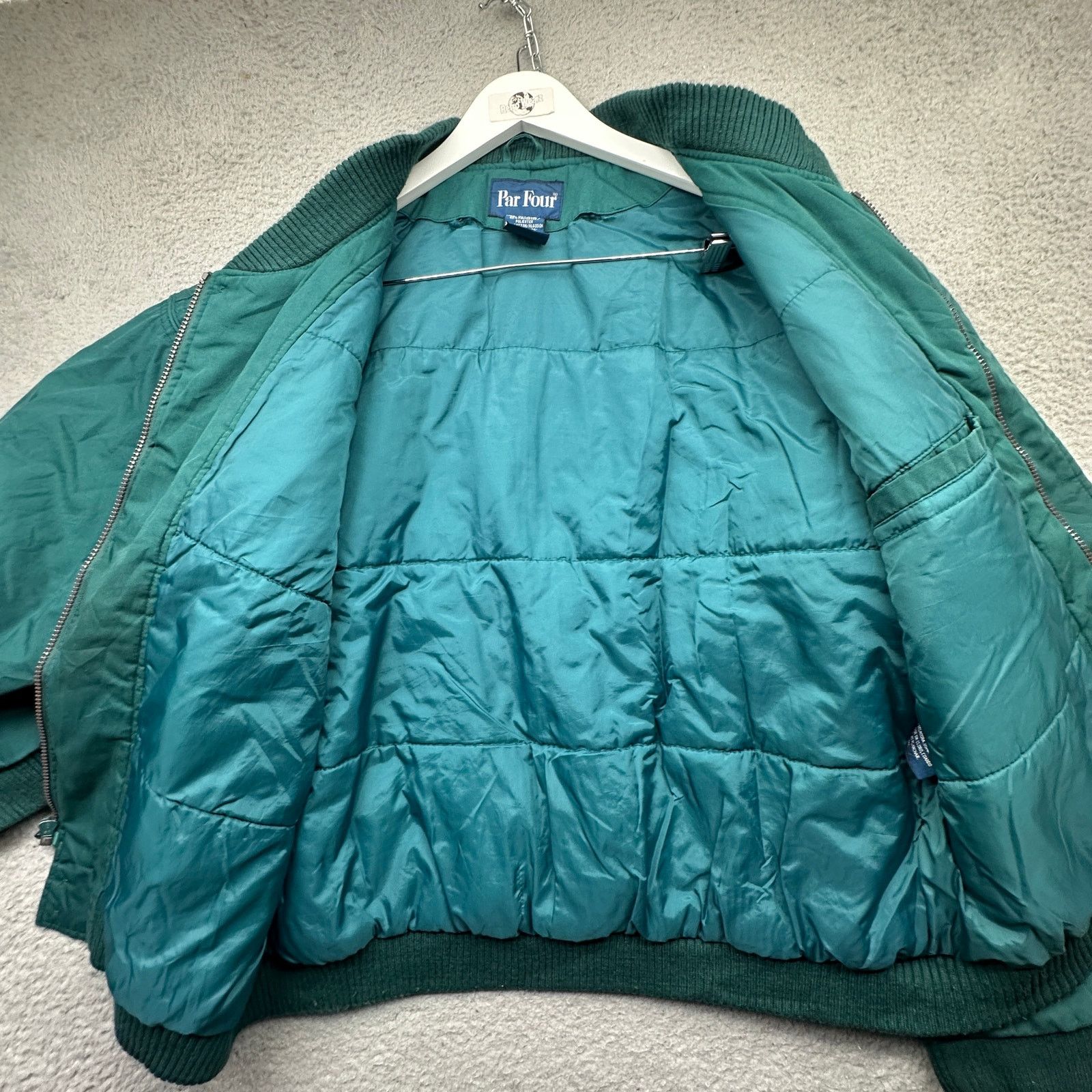 Other Vintage 90s Par Four Bomber Puffer Quilted Jacket Mens Large Size US L / EU 52-54 / 3 - 11 Thumbnail