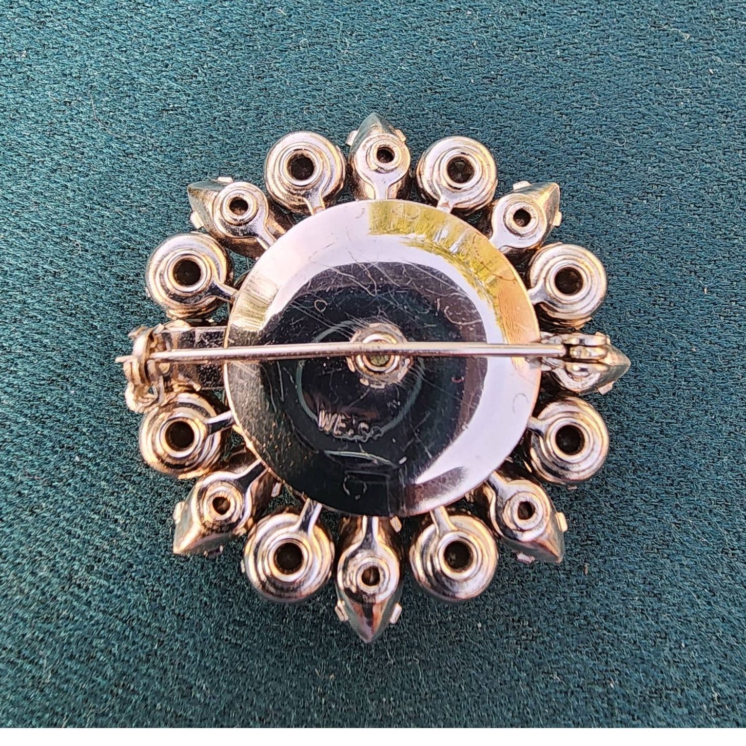 Designer Vintage Signed Weiss Brilliant Ice Rhinestone Cluster Brooch Size ONE SIZE - 4 Thumbnail