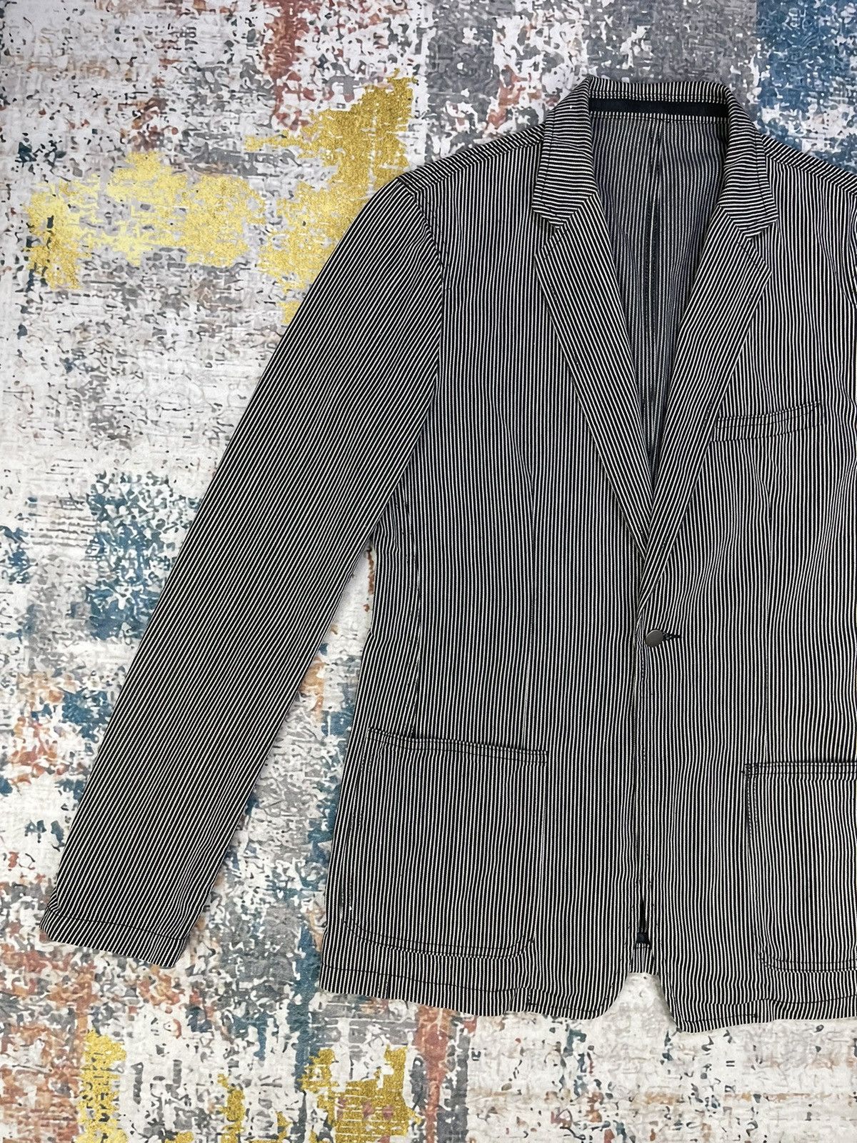 United Arrows Vtg United Arrows Hickory Denim Sport Jackets Size US L / EU 52-54 / 3 - 3 Thumbnail