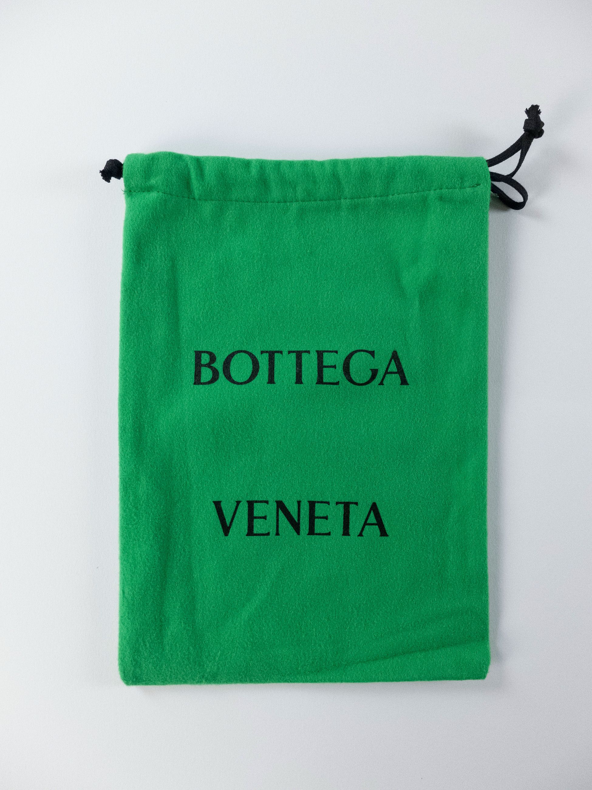 Bottega Veneta BOTTEGA VENETA Grasp green & gold triangle leather belt 90 Size ONE SIZE - 9 Thumbnail